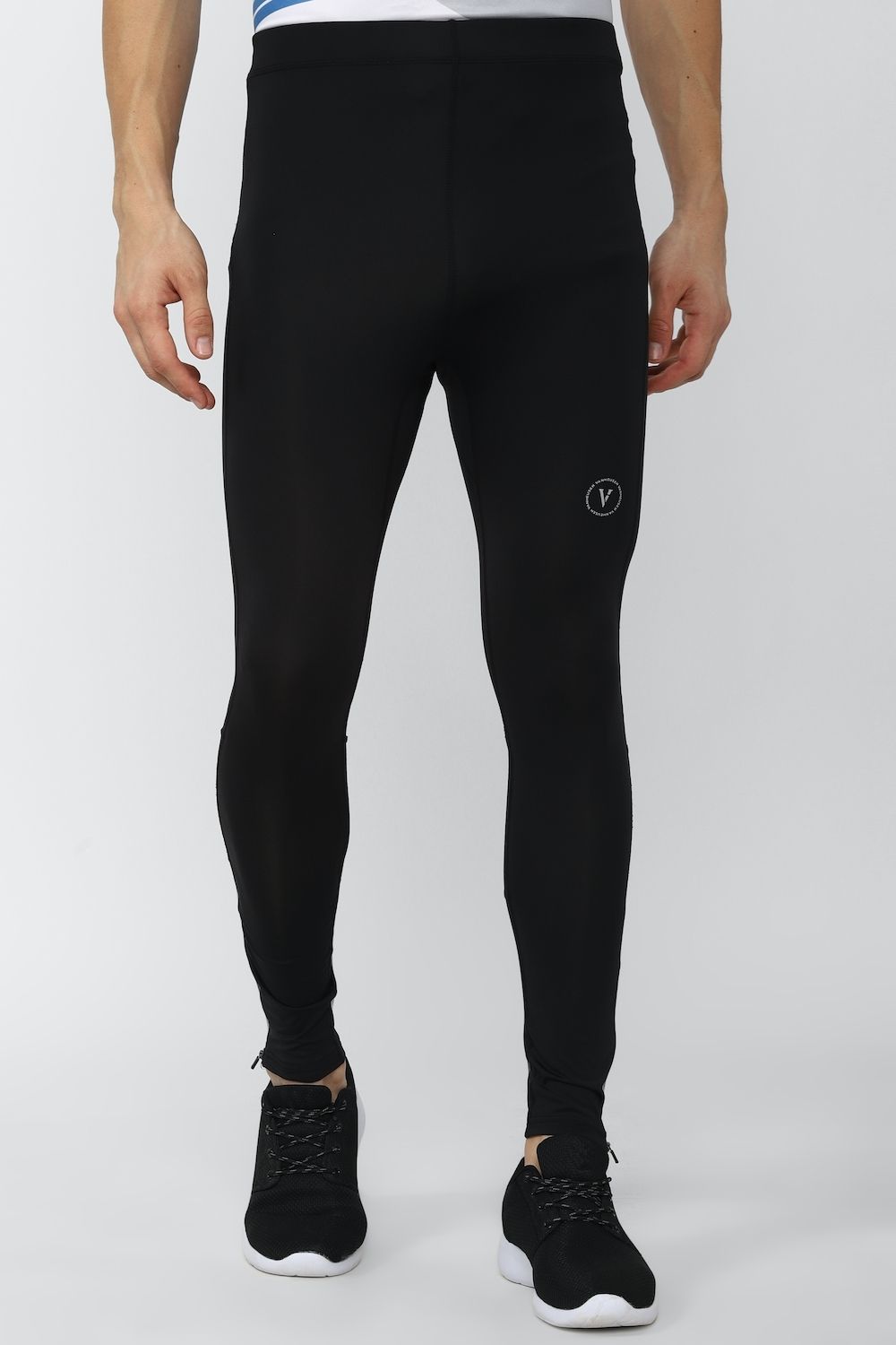 van heusen Solid Men Black Tights-picture-19