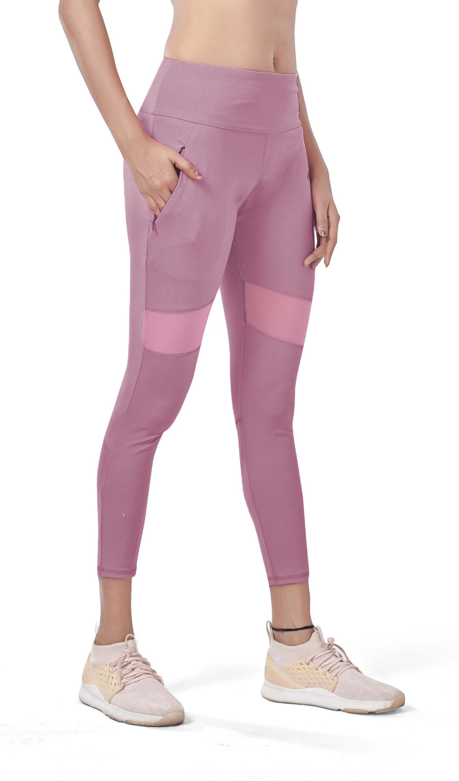 Color Block Women Pink Tights-image-31