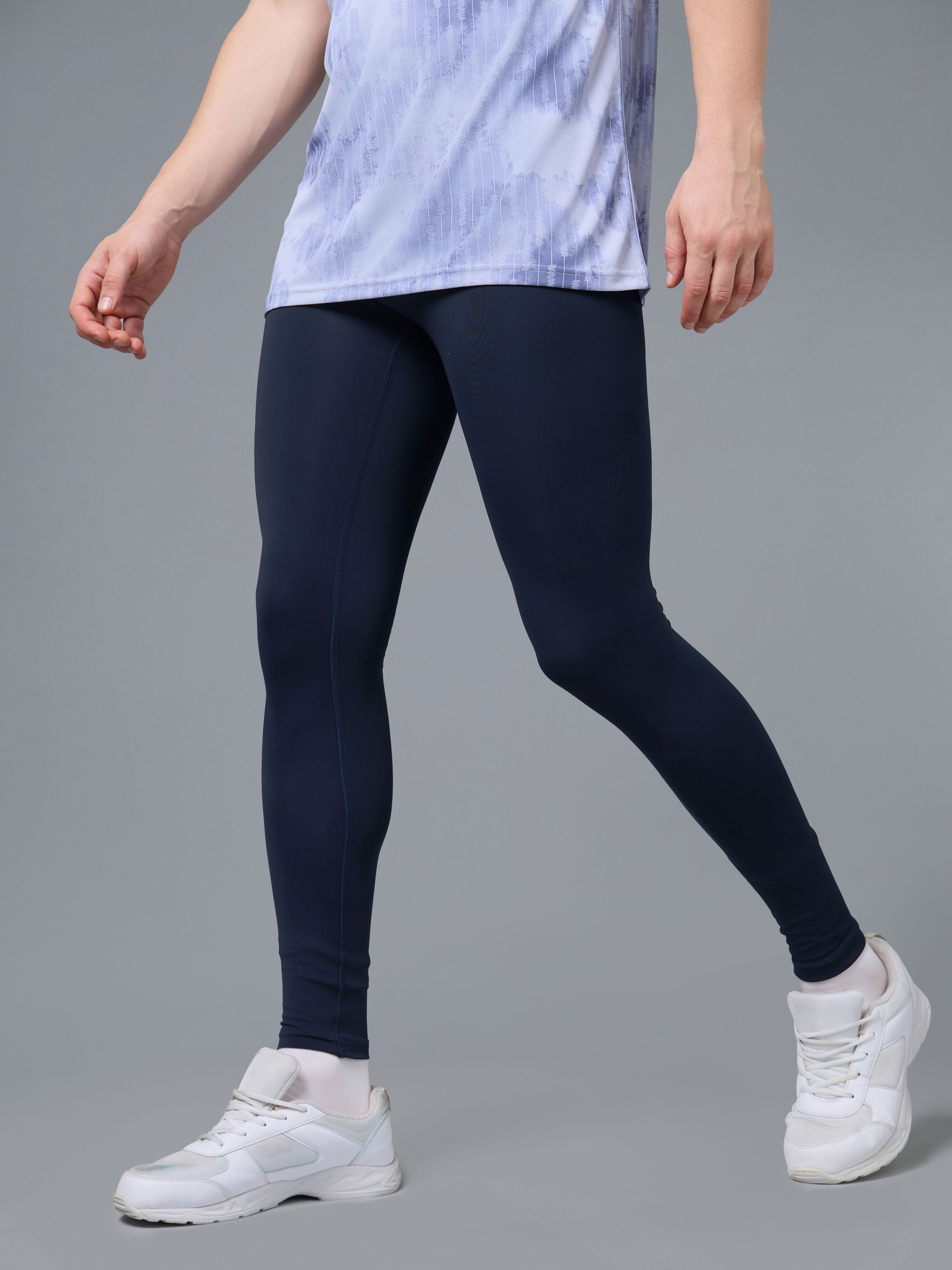 technosport Solid Men Dark Blue Tights-picture-16