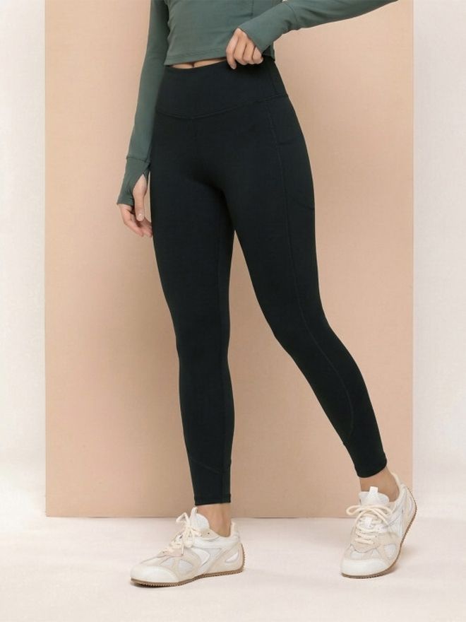 alcis Solid Women Black Tights-picture-12