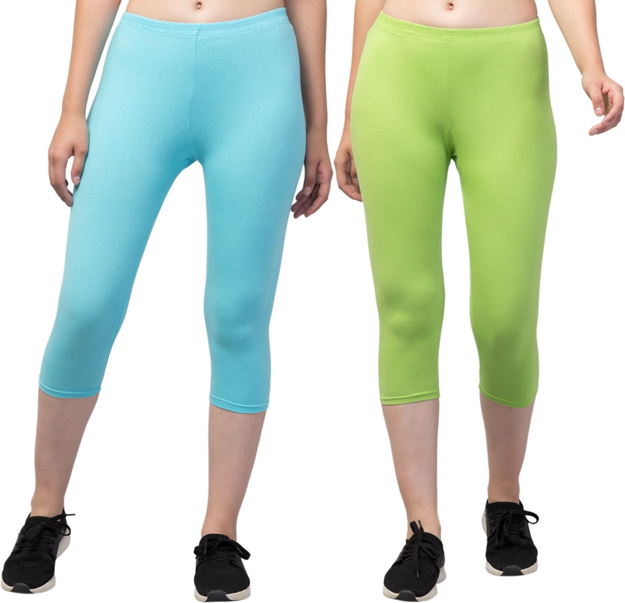 vishwakarma trends Solid Women Light Blue, Green Tights-picture-46