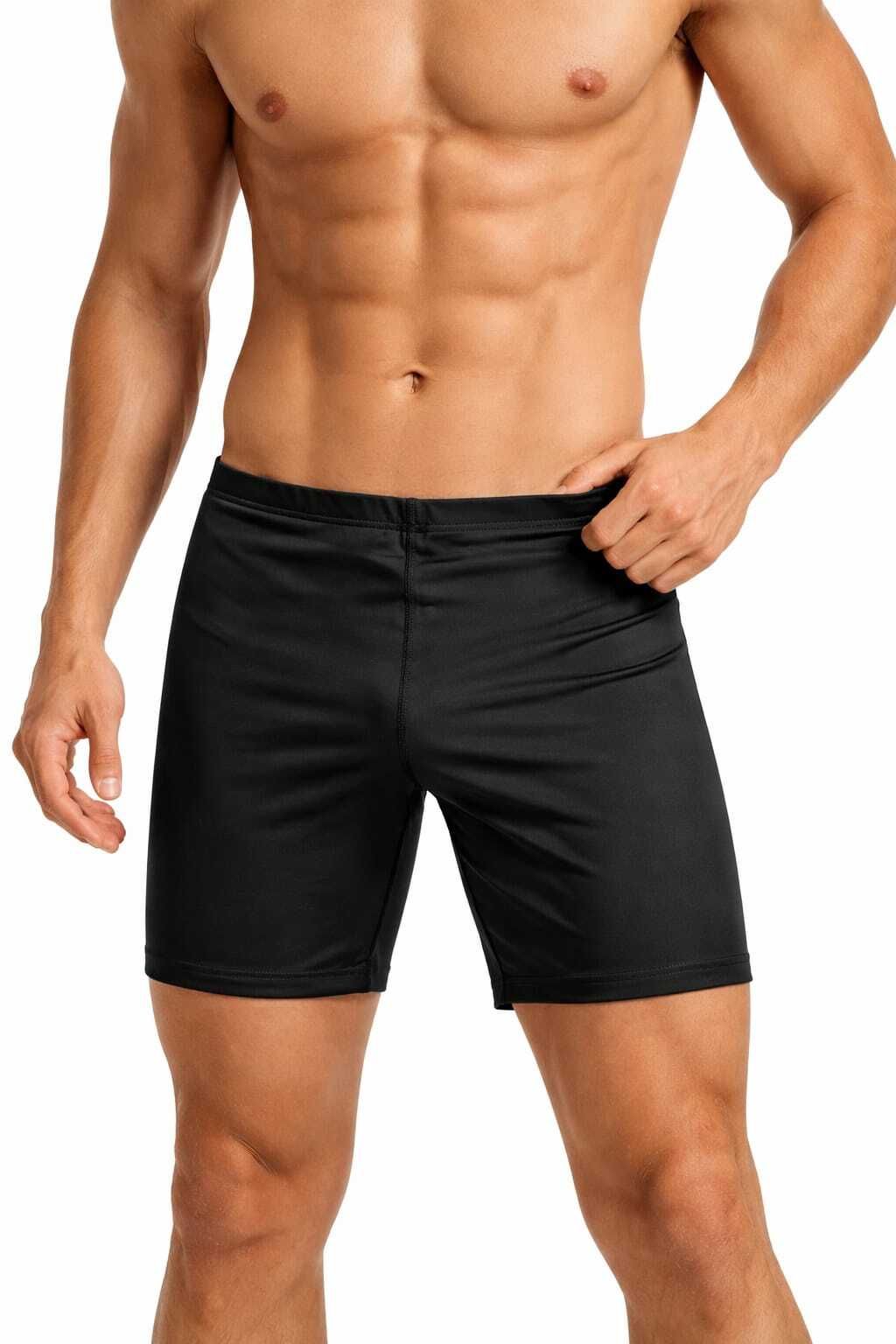 karamveer sports Solid Men Black Tights-picture-33