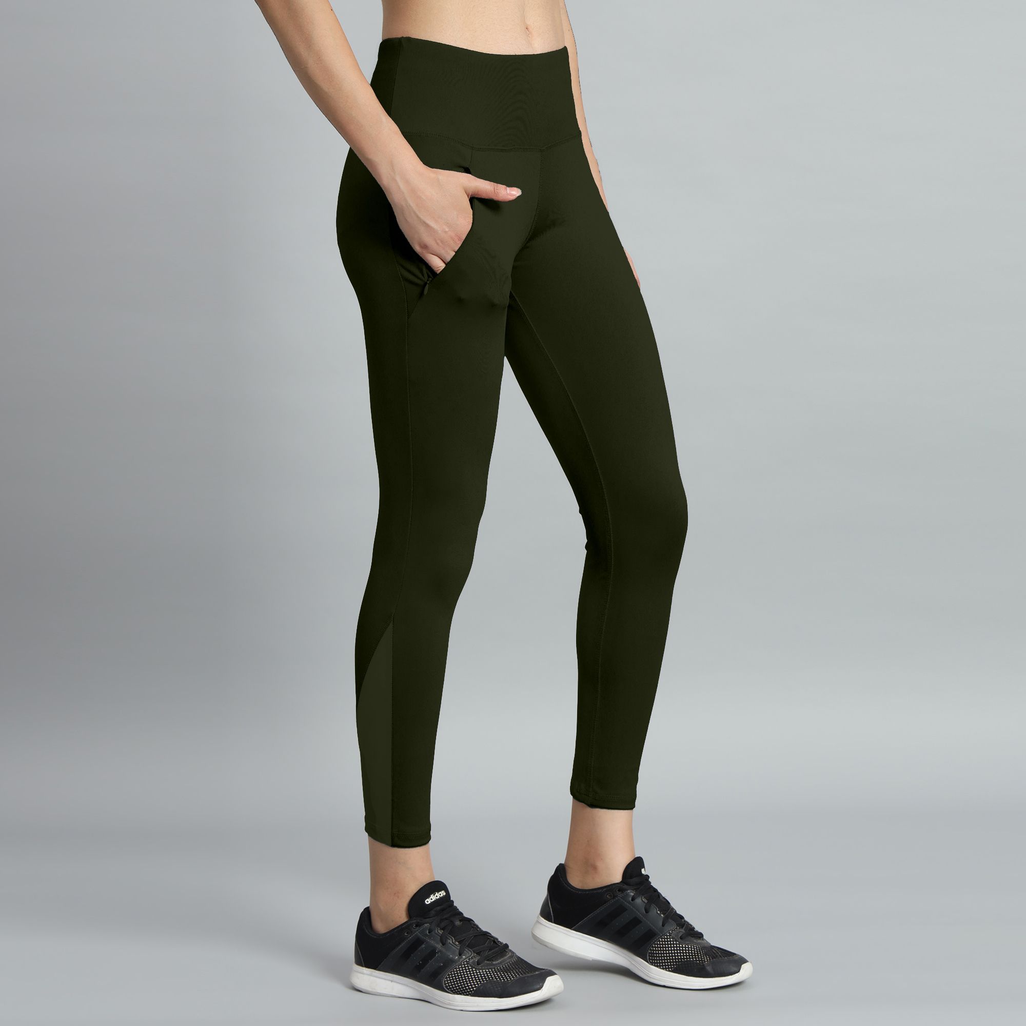 valley Self Design Women Green Tights-picture-23