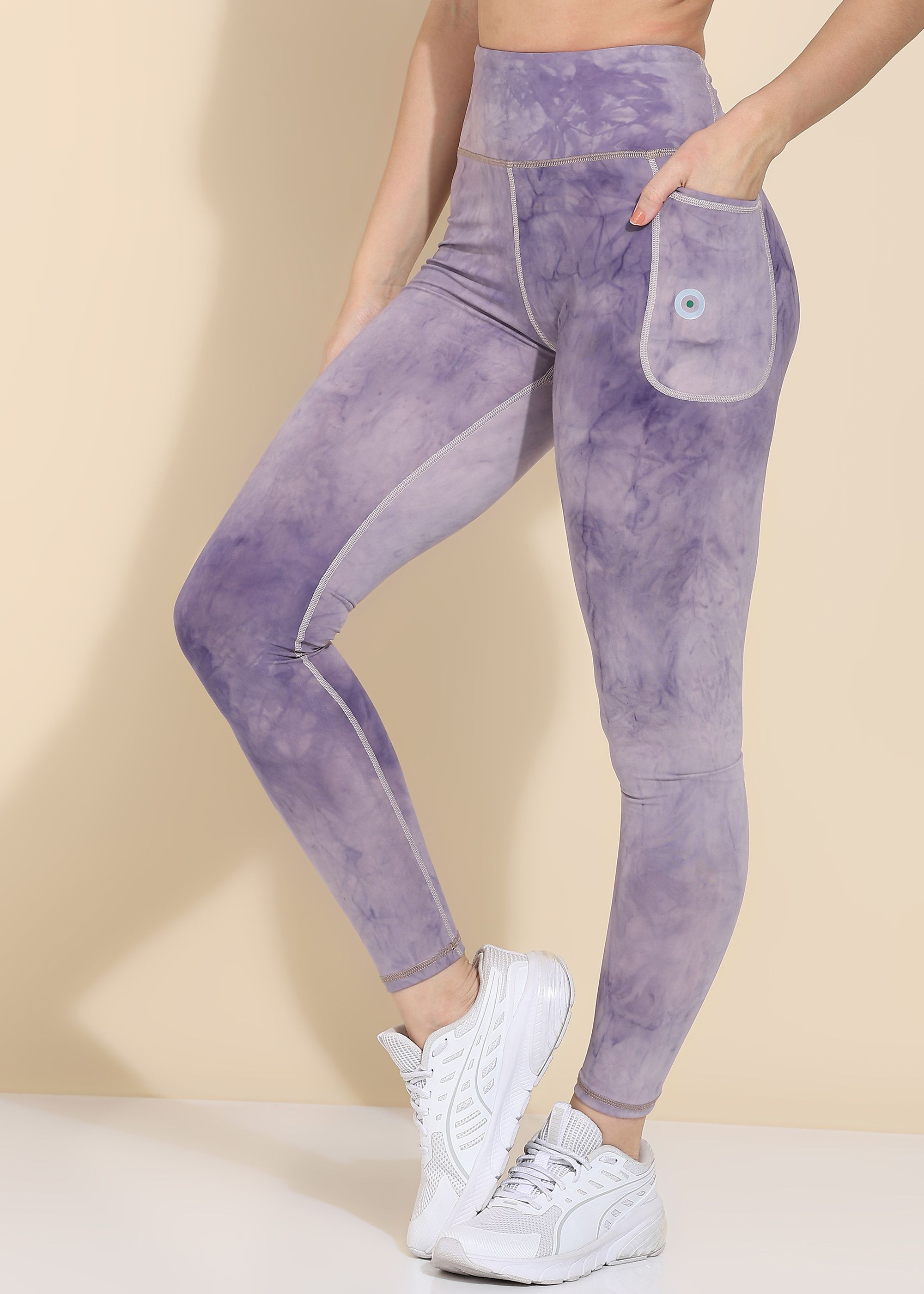 barbora Printed Women Purple Tights-picture-22