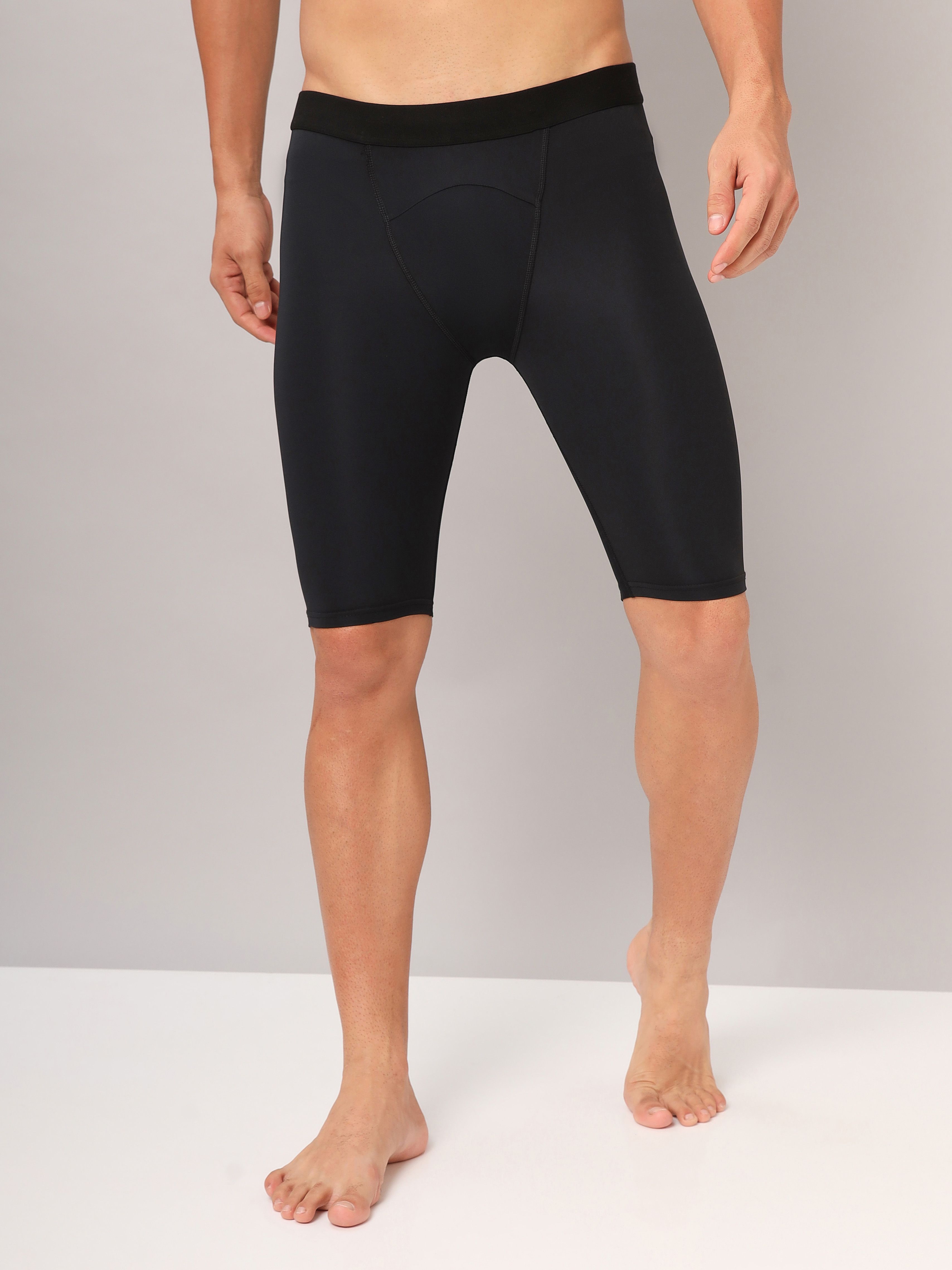 technosport Solid Men Black Tights-picture-19
