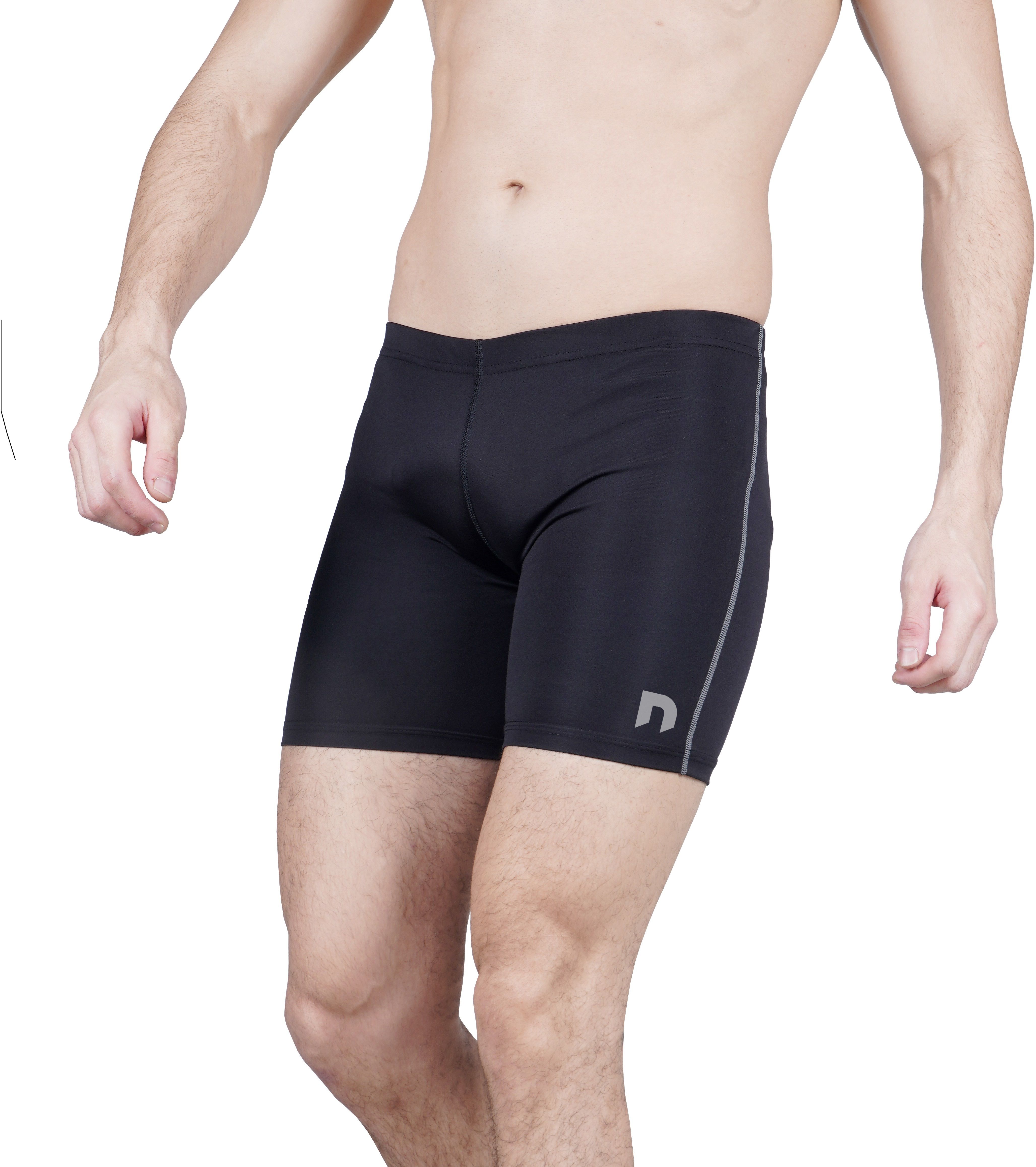 never lose Solid Men Black Tights-picture-27