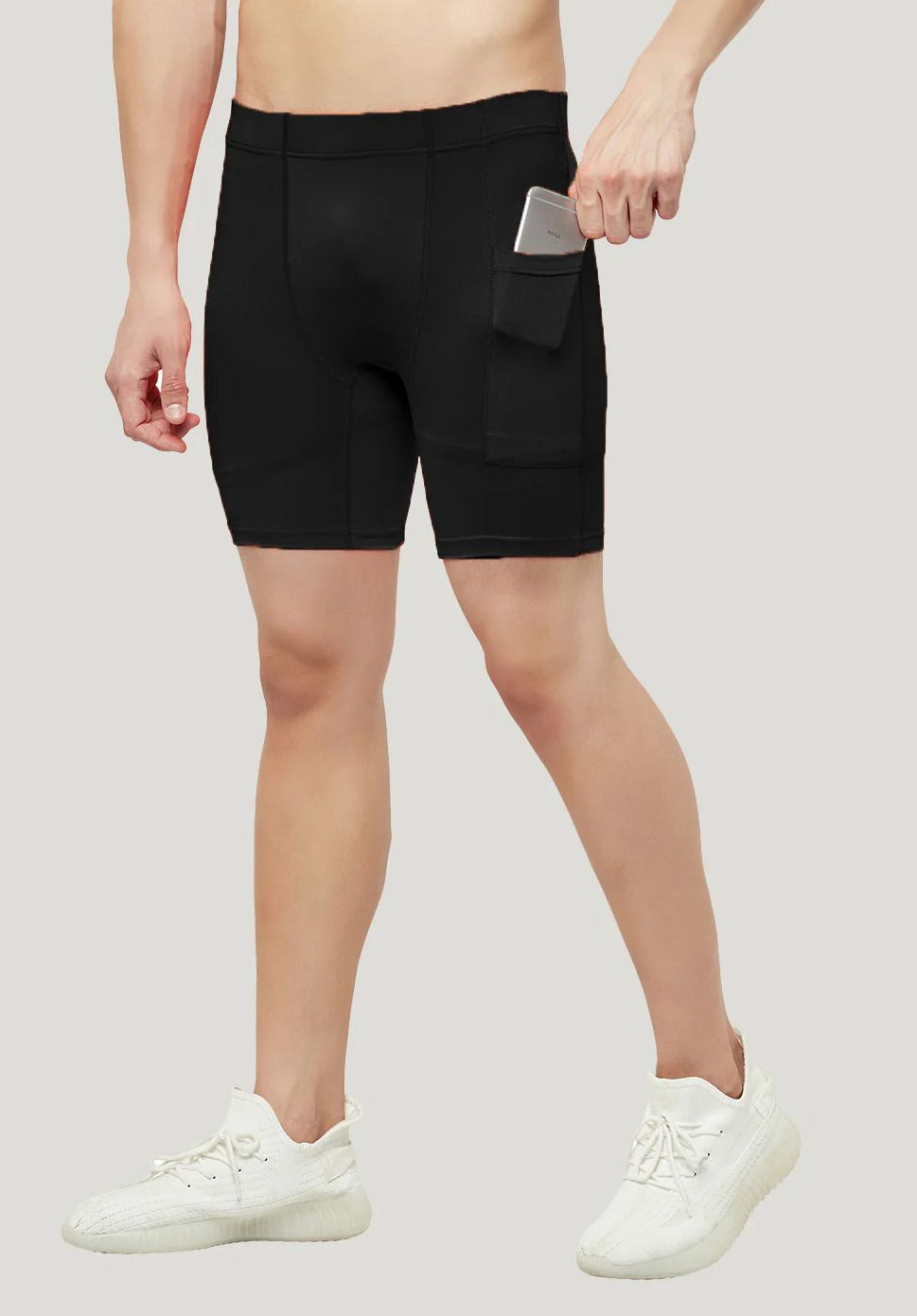 ninq Solid Men Black Tights-picture-21