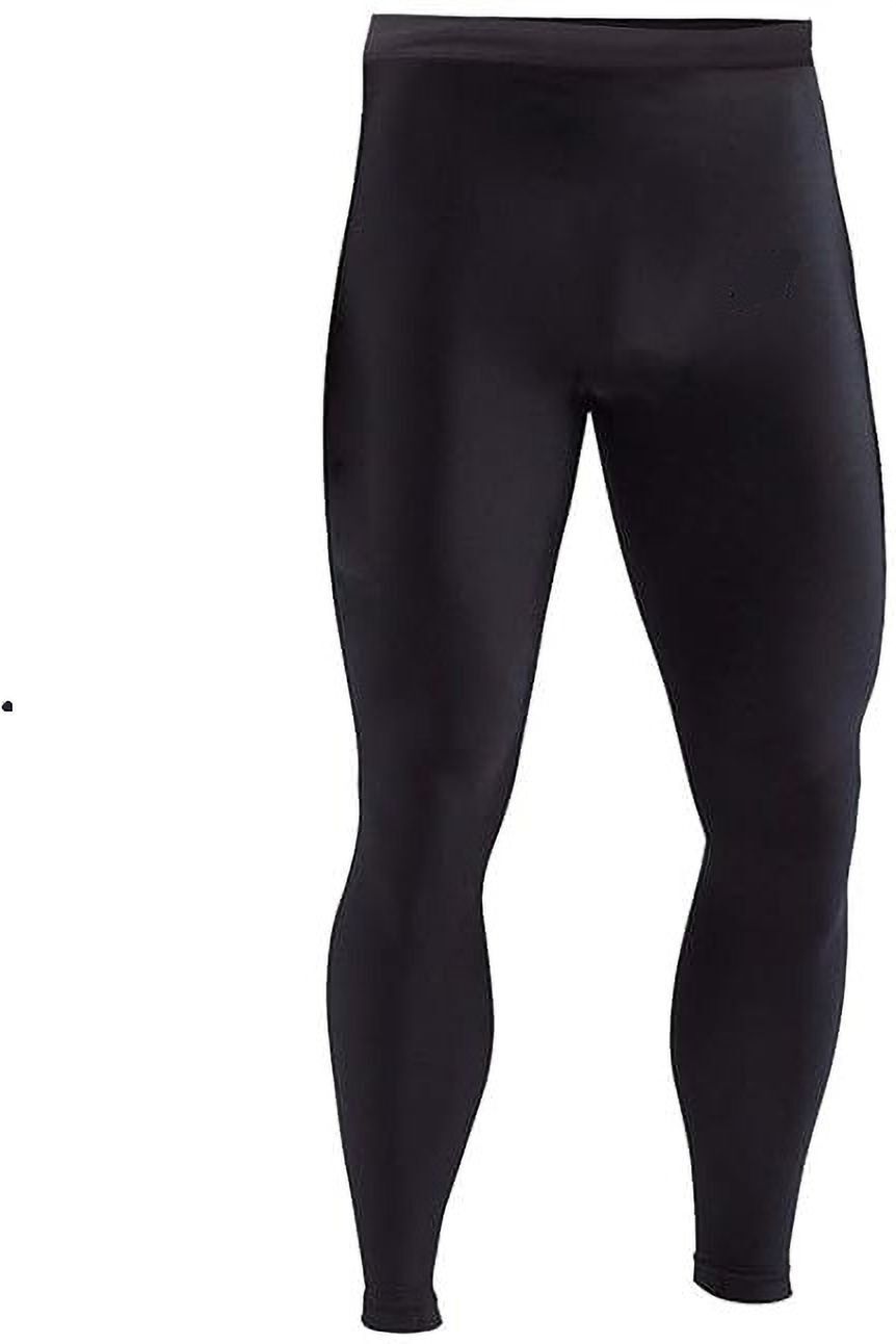 never quit Solid Men Black Tights-picture-11