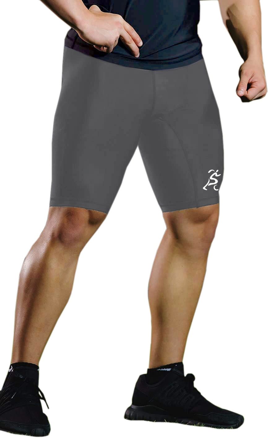 Solid Men Grey Tights-image-31