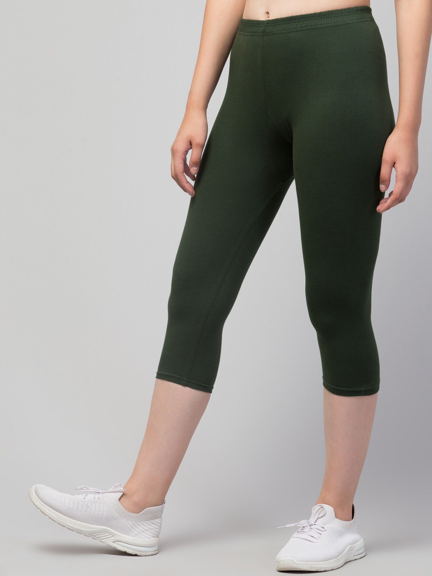 vishwakarma trends Solid Women Green Tights-picture-37