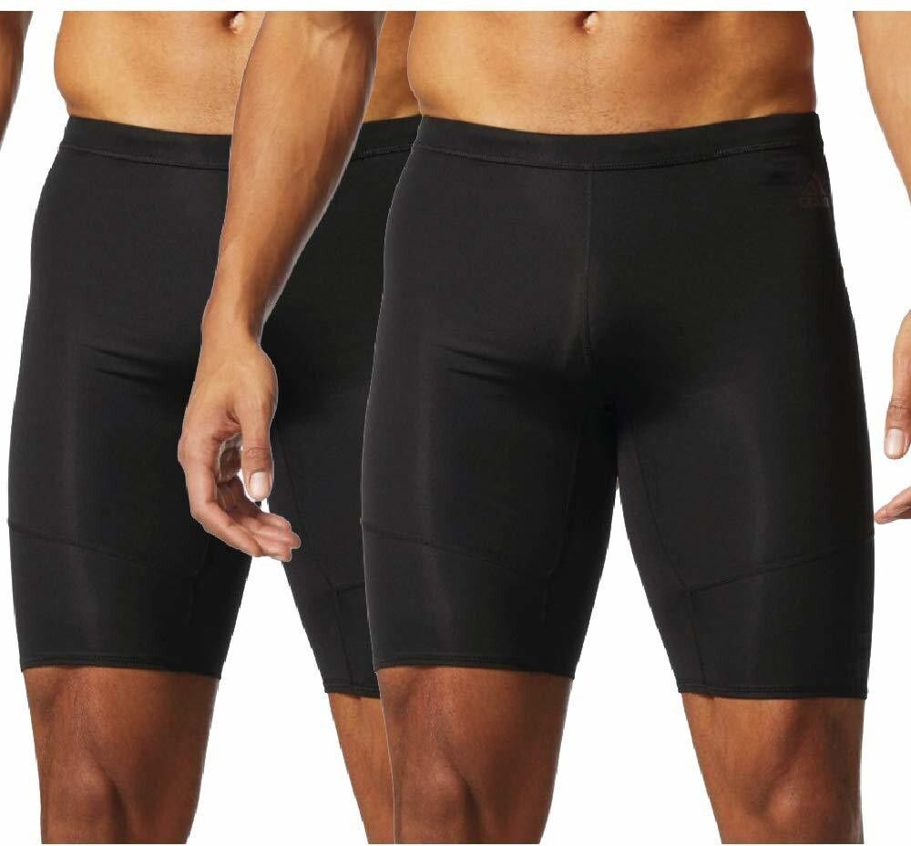 Solid Men Black Tights