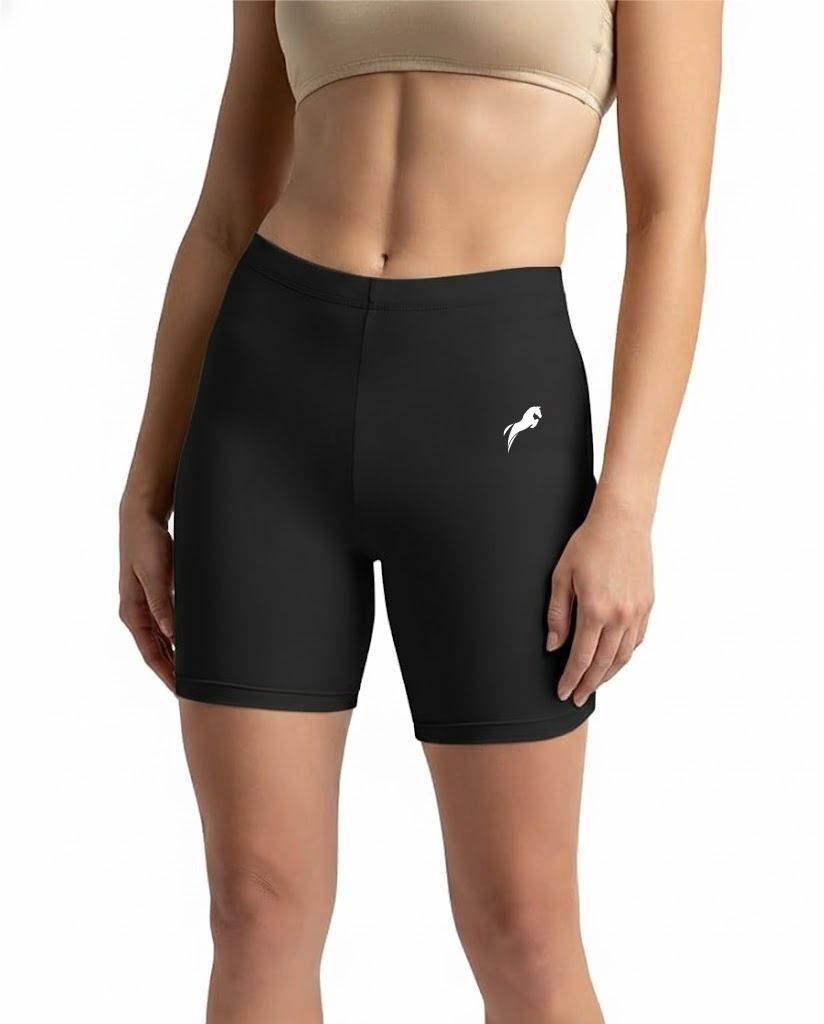 just rider Solid Women Black Tights-picture-28