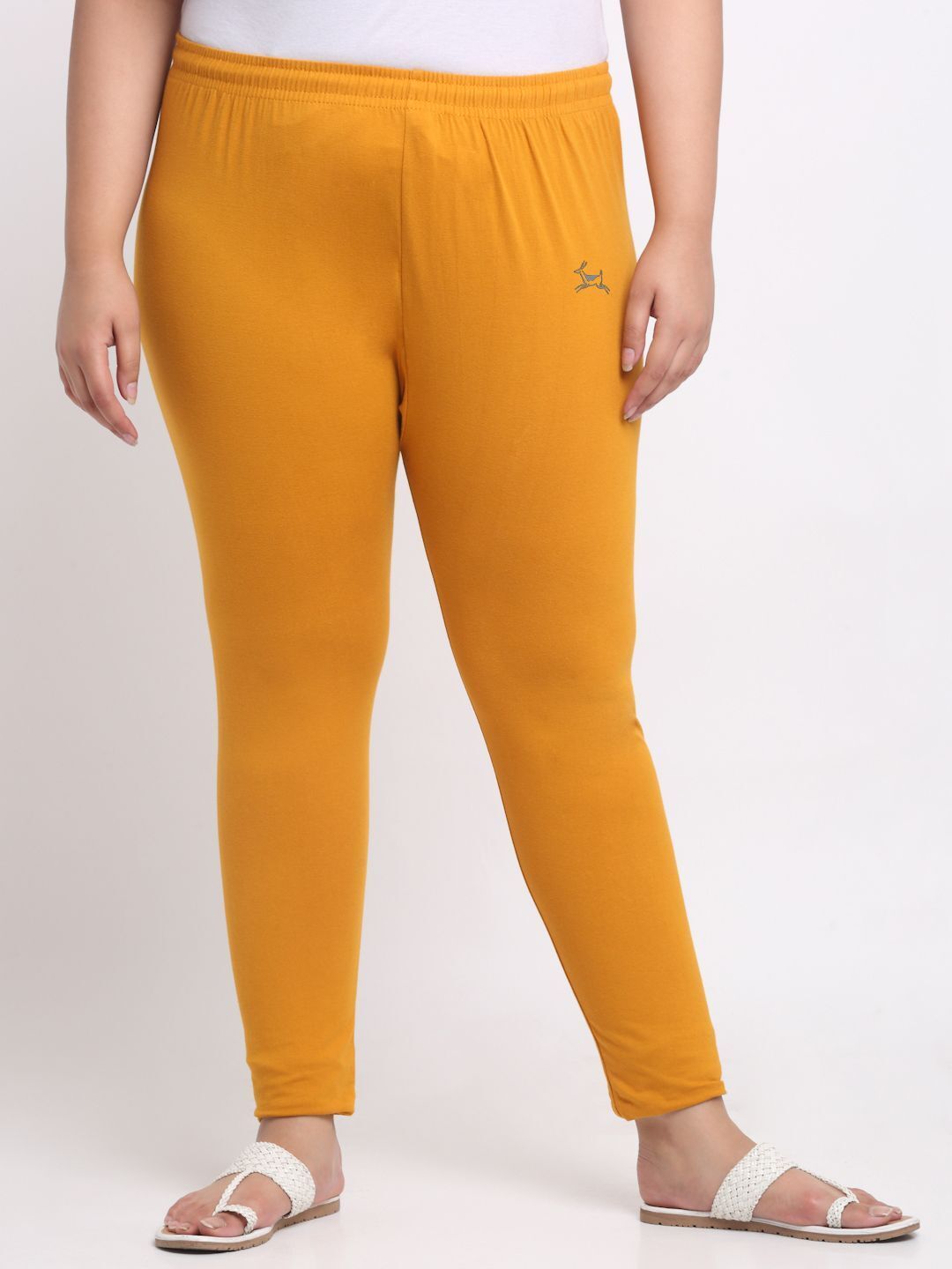 trend level Solid Women Yellow Tights-picture-25