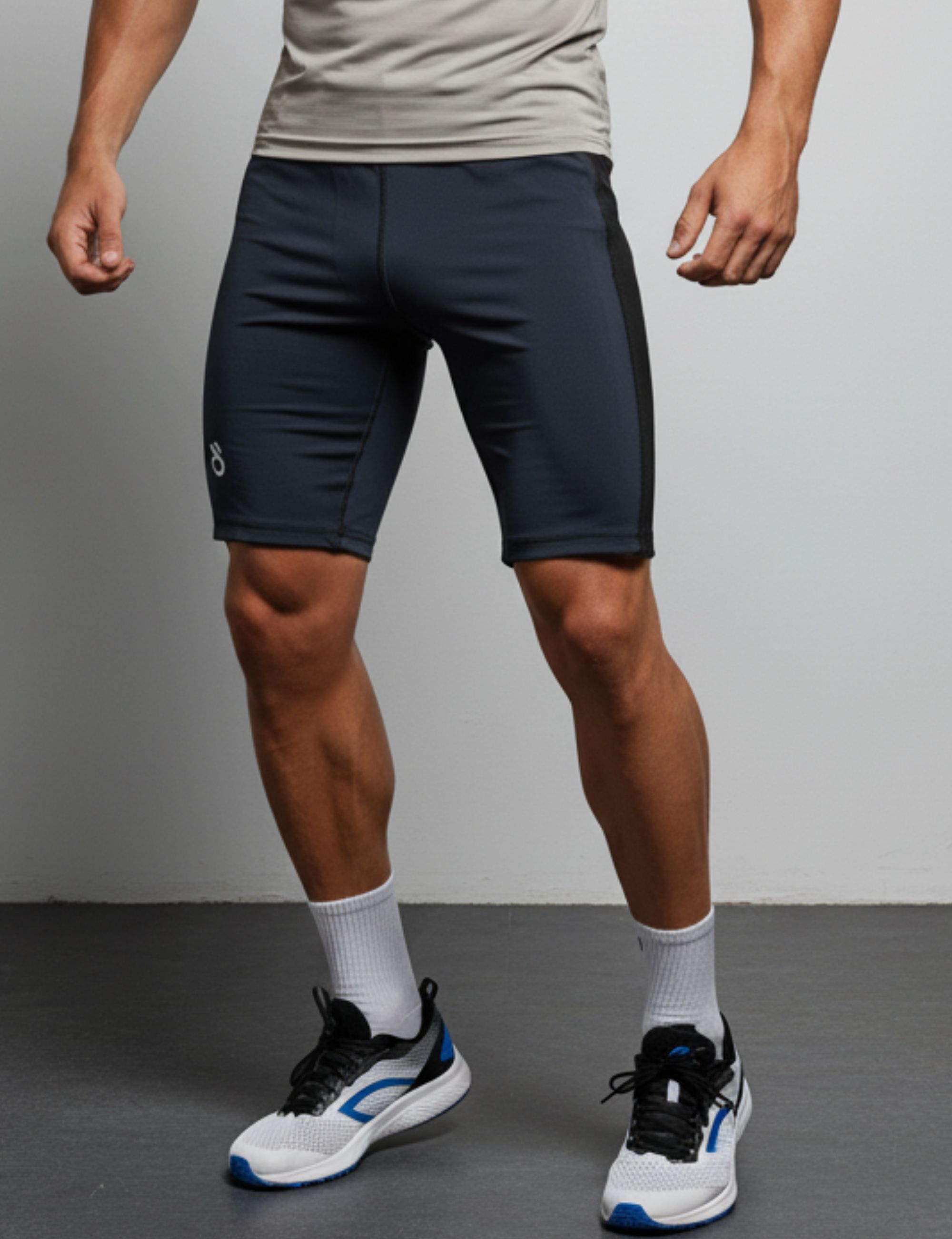 Solid Men Grey Tights-image-33