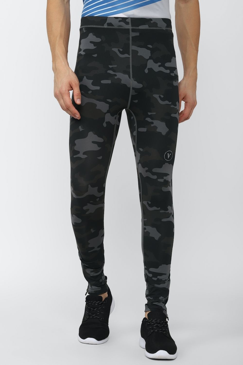 van heusen Printed Men Grey Tights-picture-15