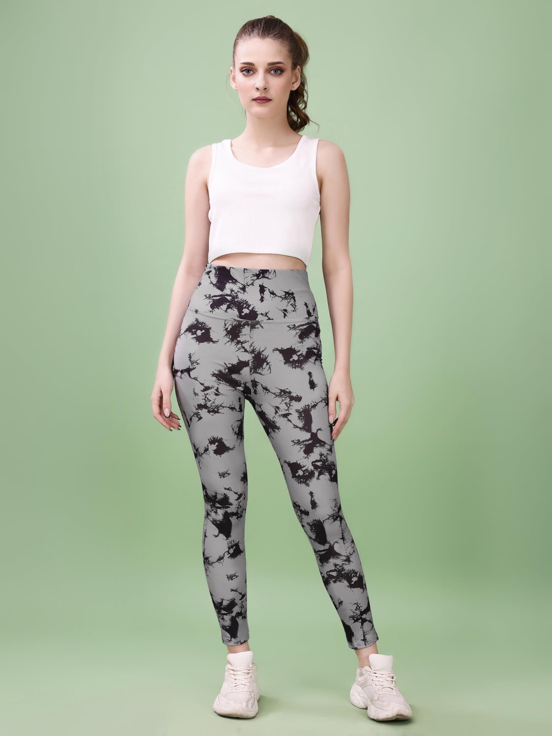 tigersnake Printed, Checkered Women Grey, Black Tights-picture-11