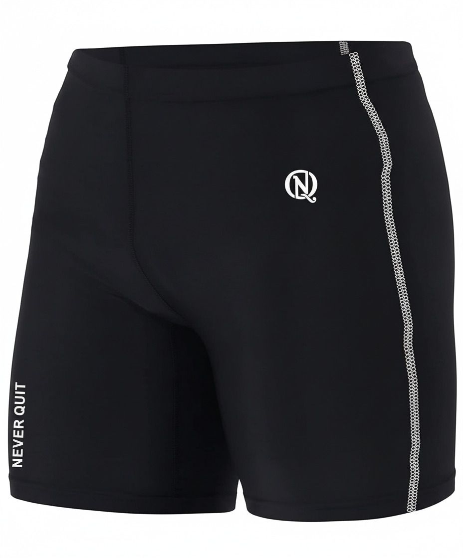 never quit Printed Men Black, Blue Tights-picture-25