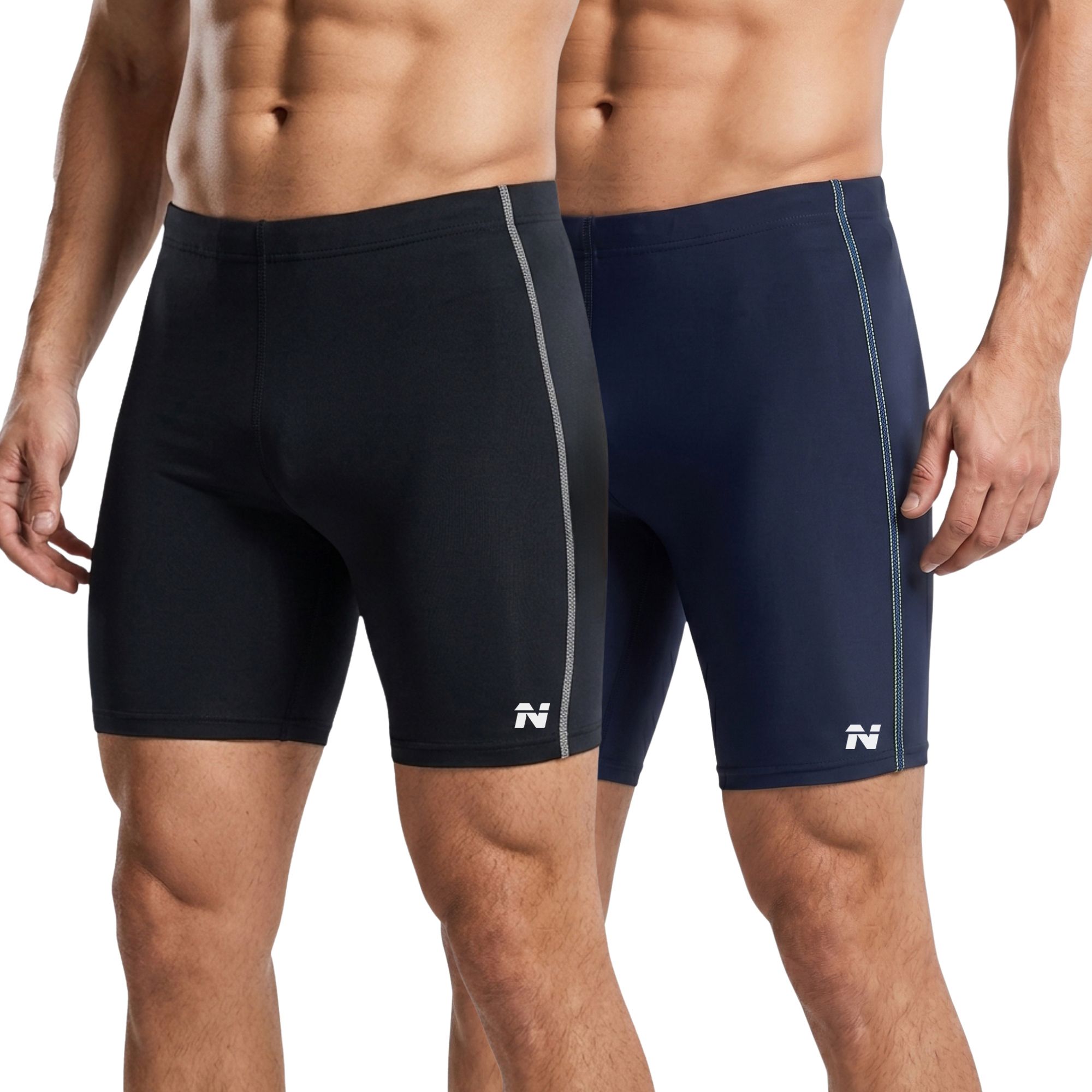 ninq Solid Men Black, Blue Tights-picture-32