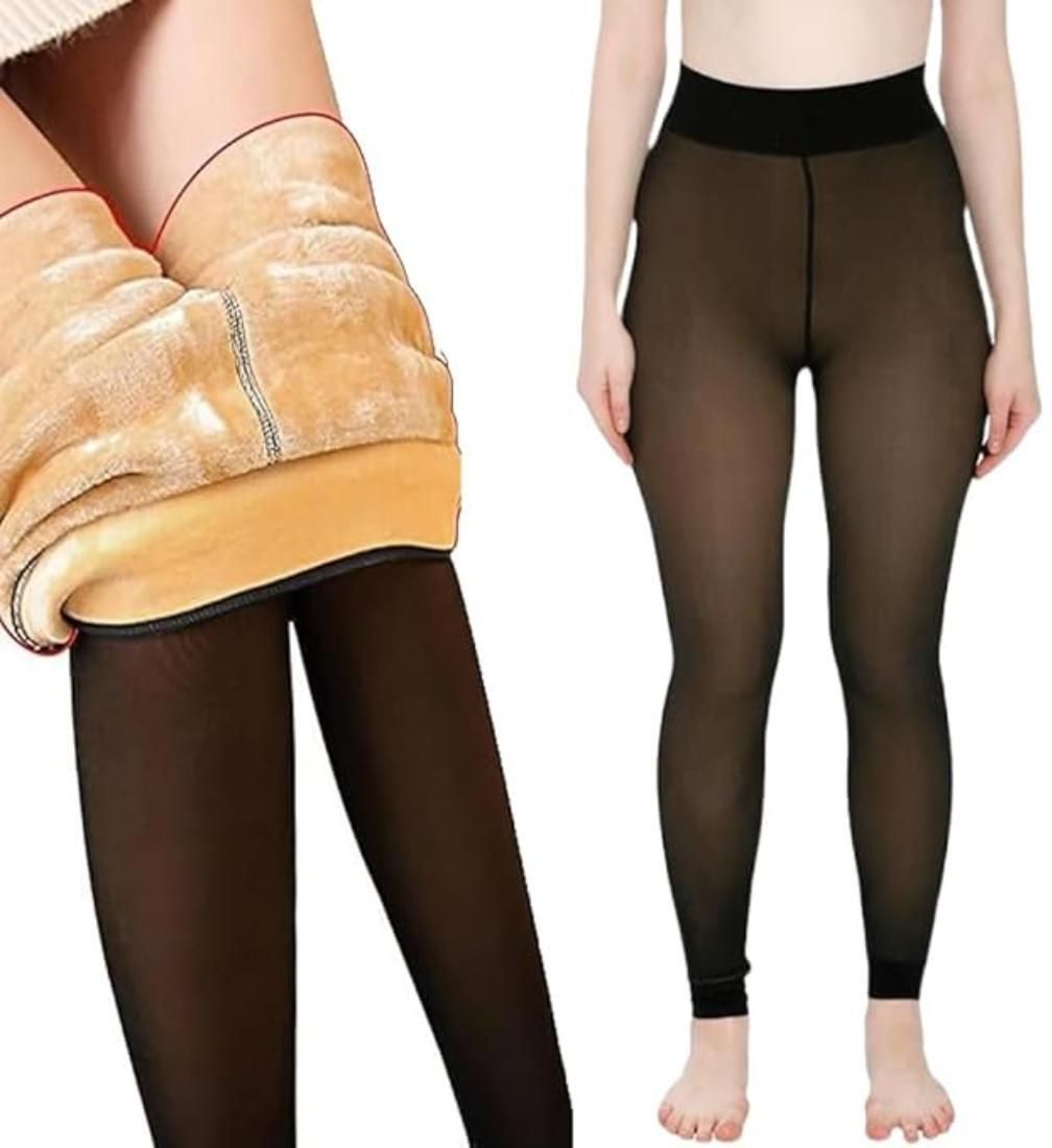 hosvin Solid Women Black Tights-picture-19