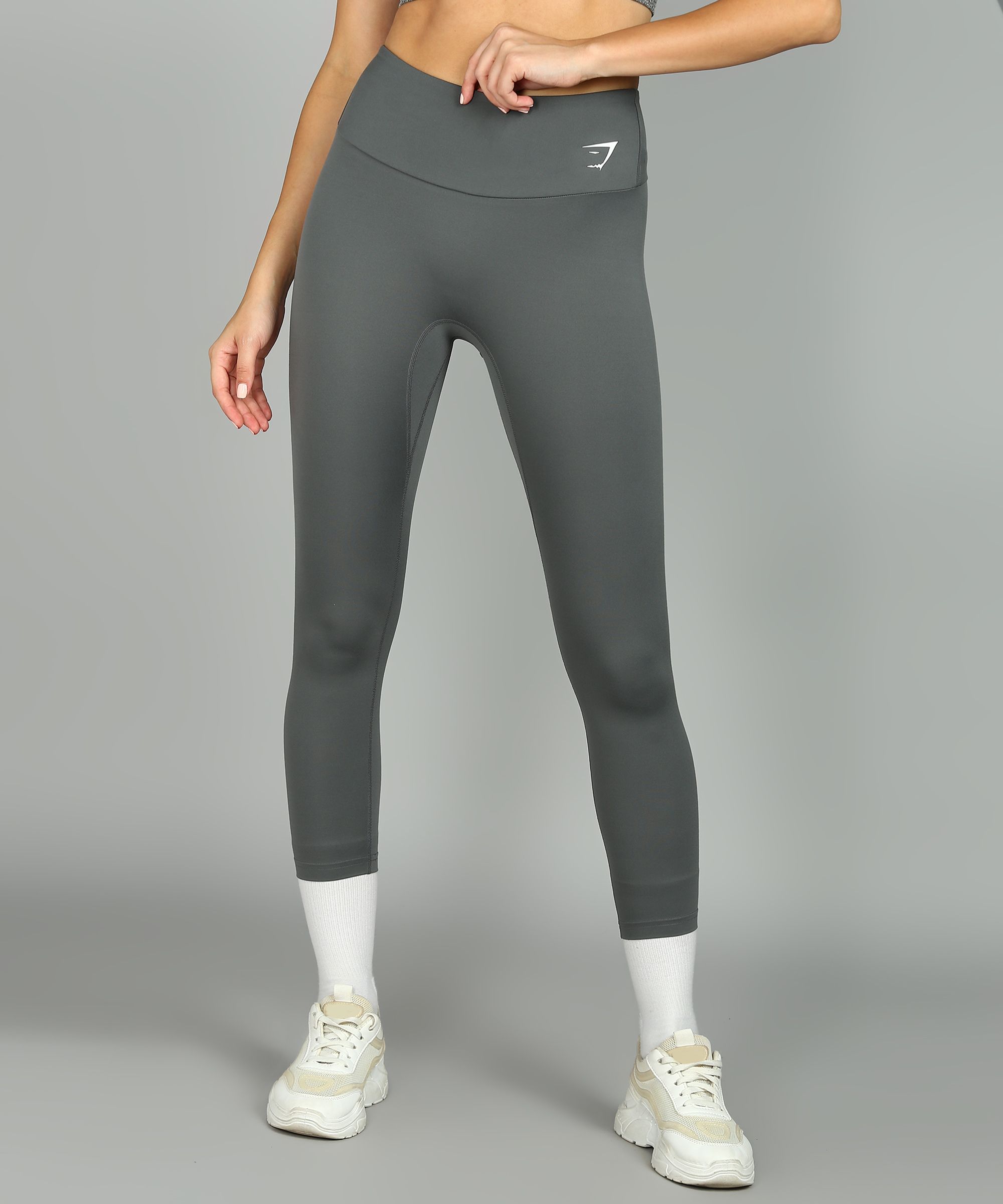 Solid Women Grey Tights-image-10