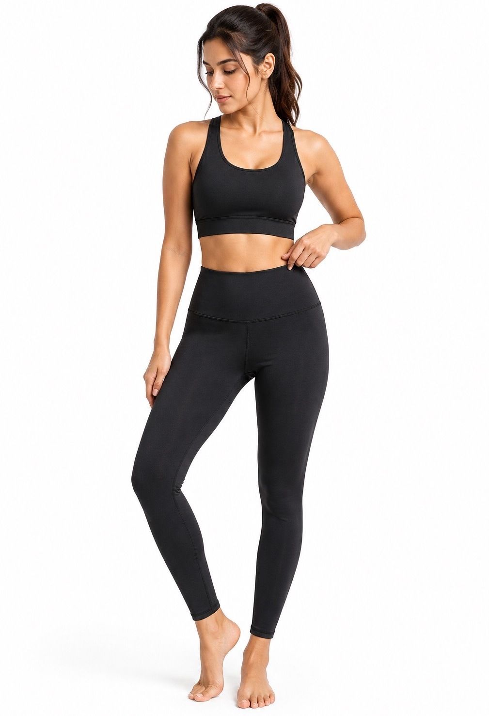 flexora fits Solid Women Black Tights-picture-13