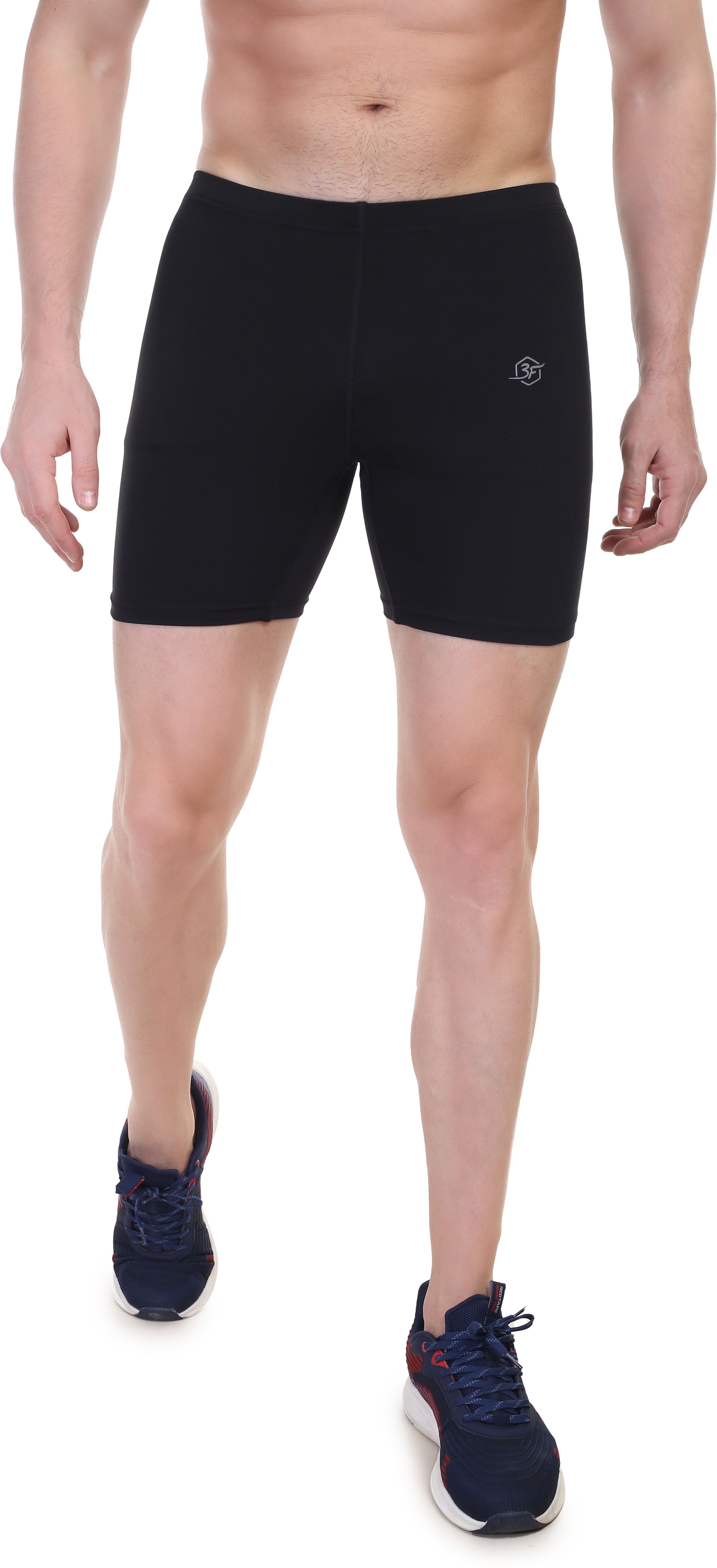 urboholic Solid Men Black Tights-picture-11