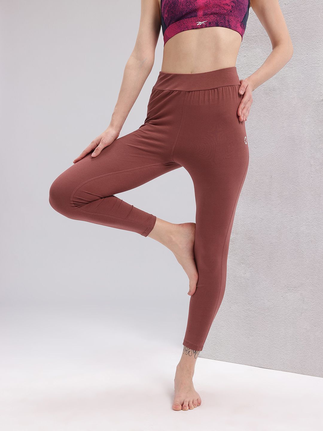 hrx by hrithik roshan Solid Women Red Tights-picture-11