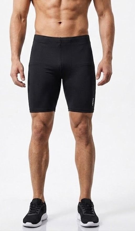forvo Solid Men Black Tights-picture-24