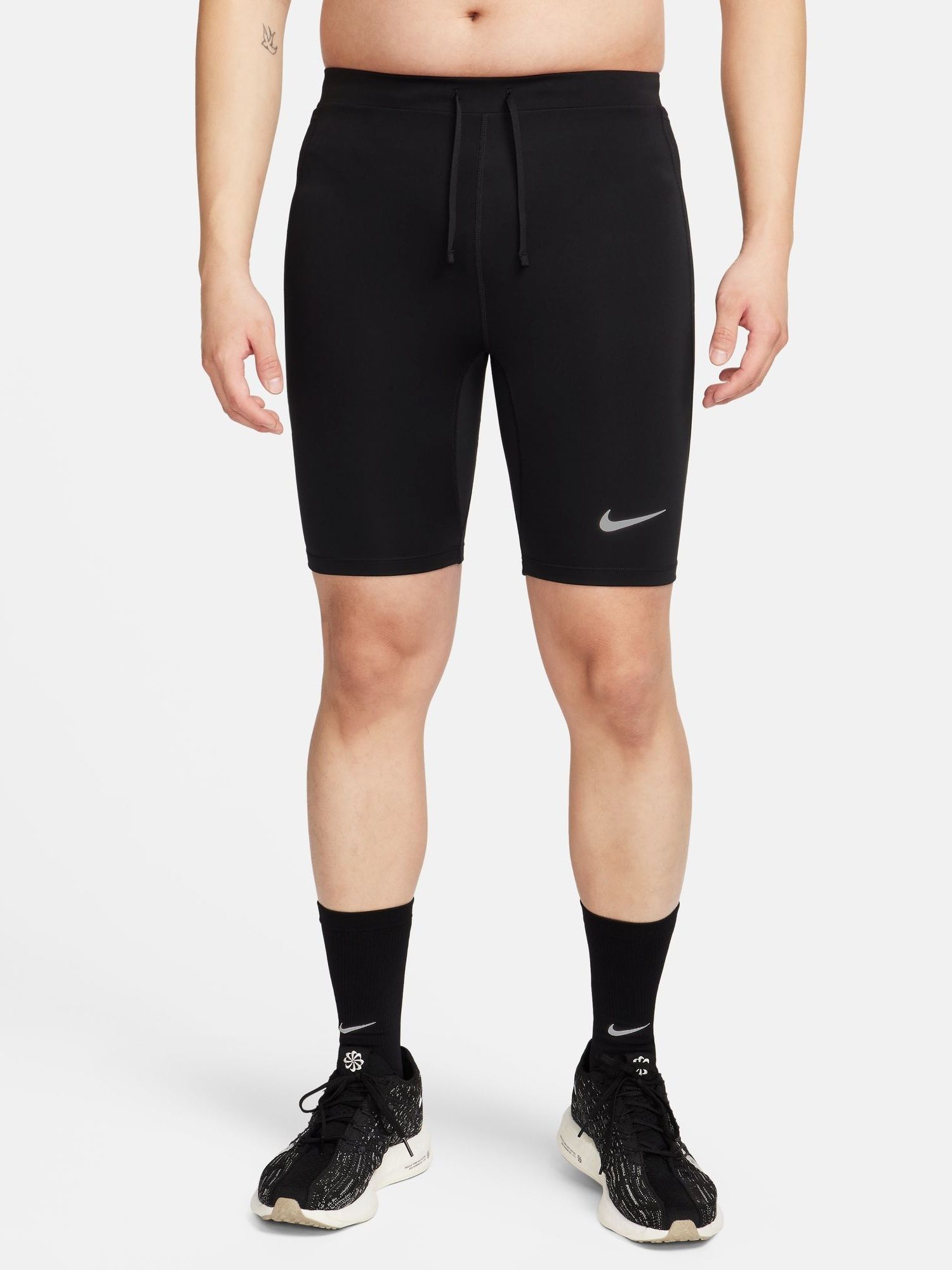nike Solid Men Black Tights-picture-39