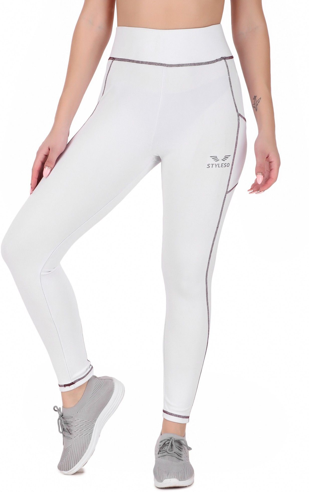 styleso Solid Women White Tights-picture-20
