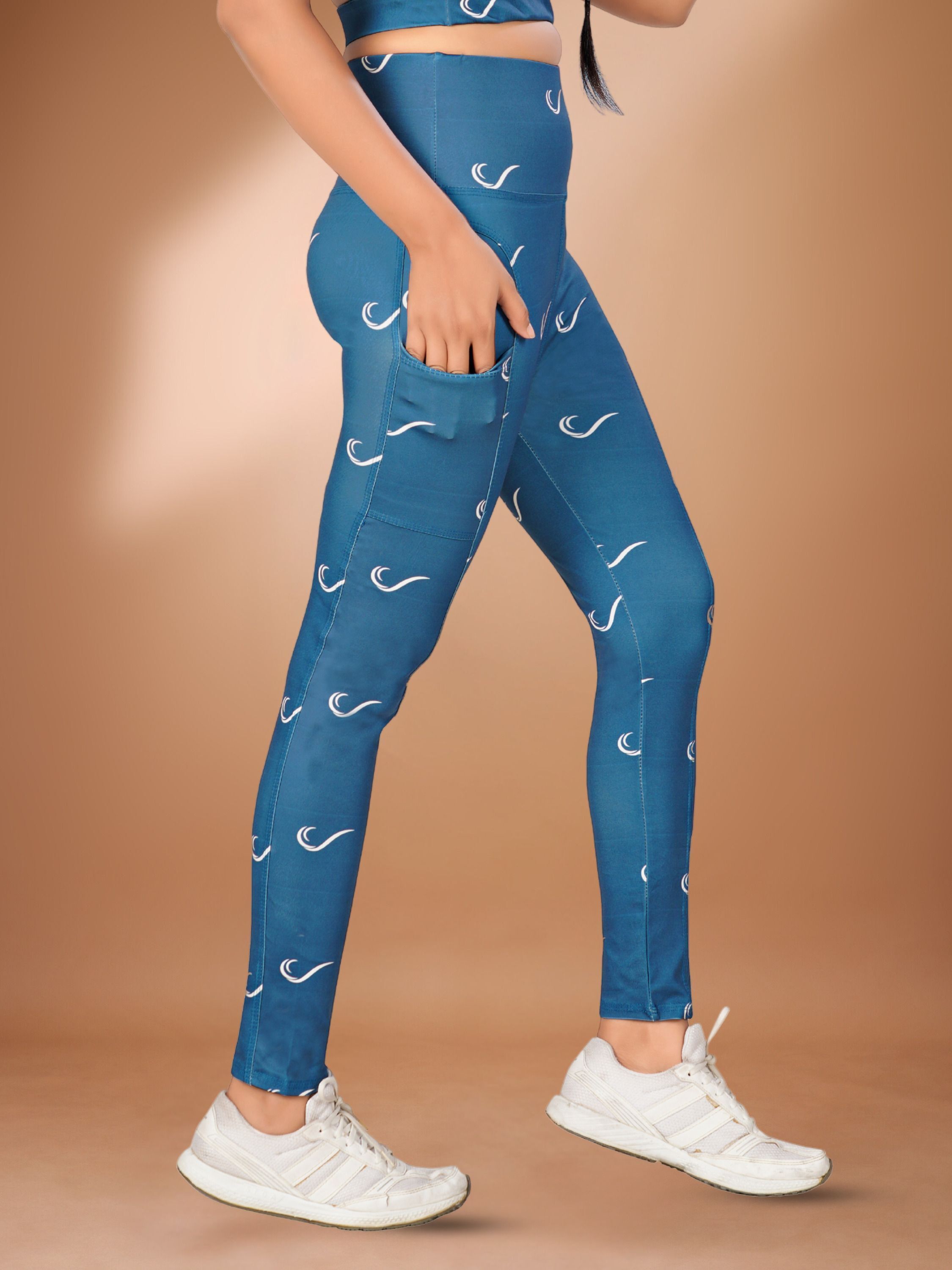 poojaran Printed Women Multicolor Tights-picture-11