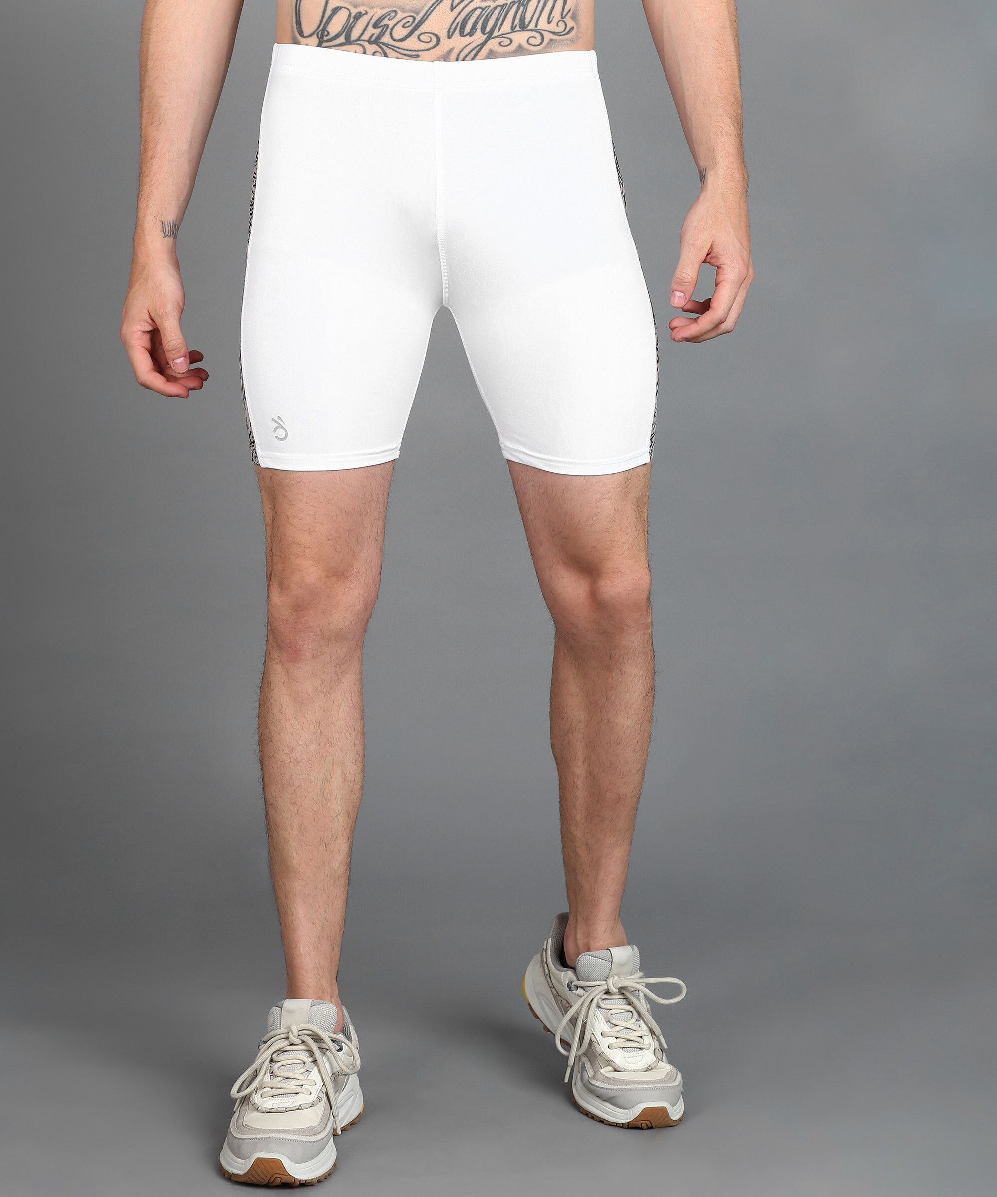 lemona Solid Men White Tights-picture-12