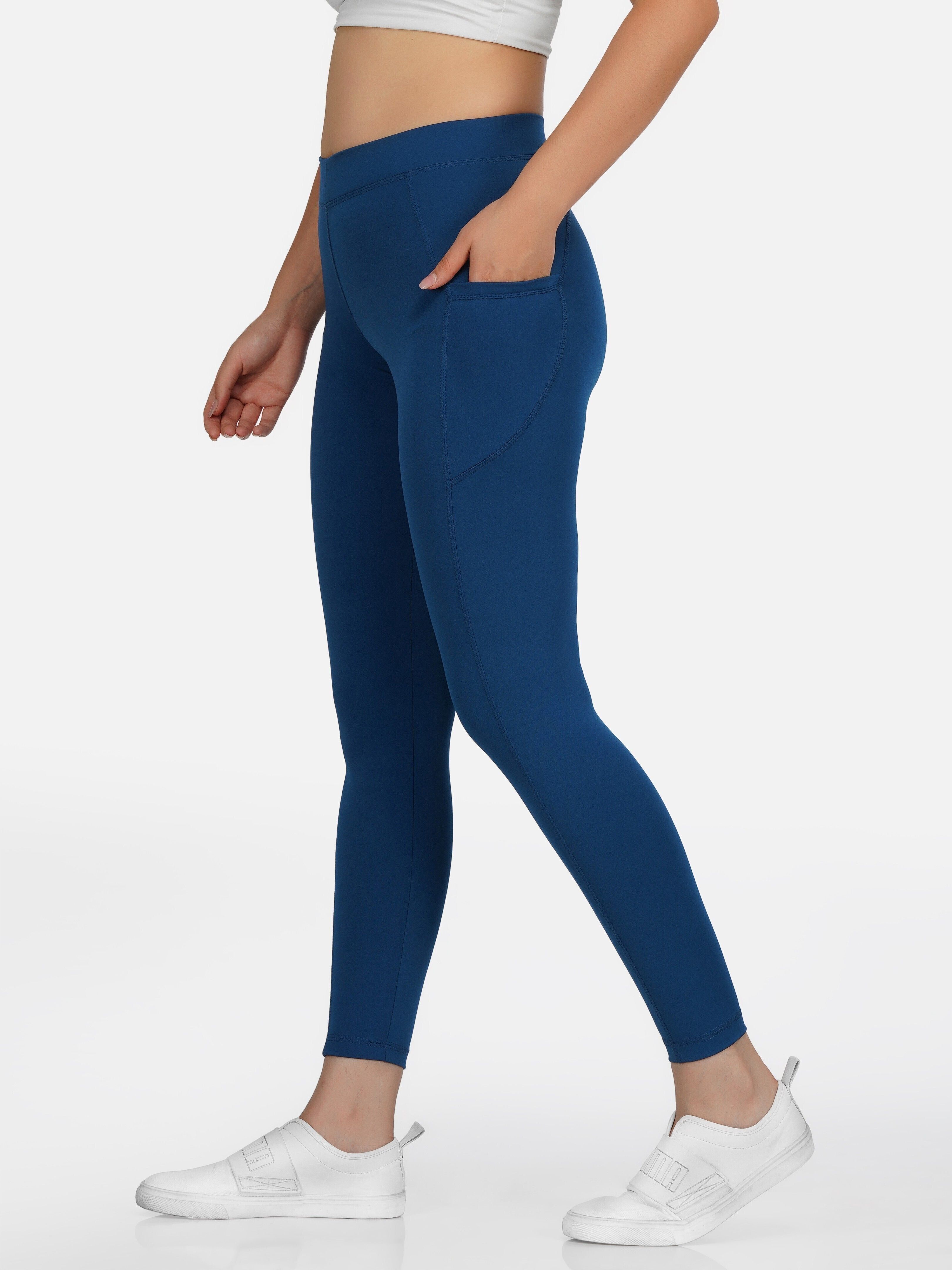 m7 by metronaut Solid Women Blue Tights-picture-36