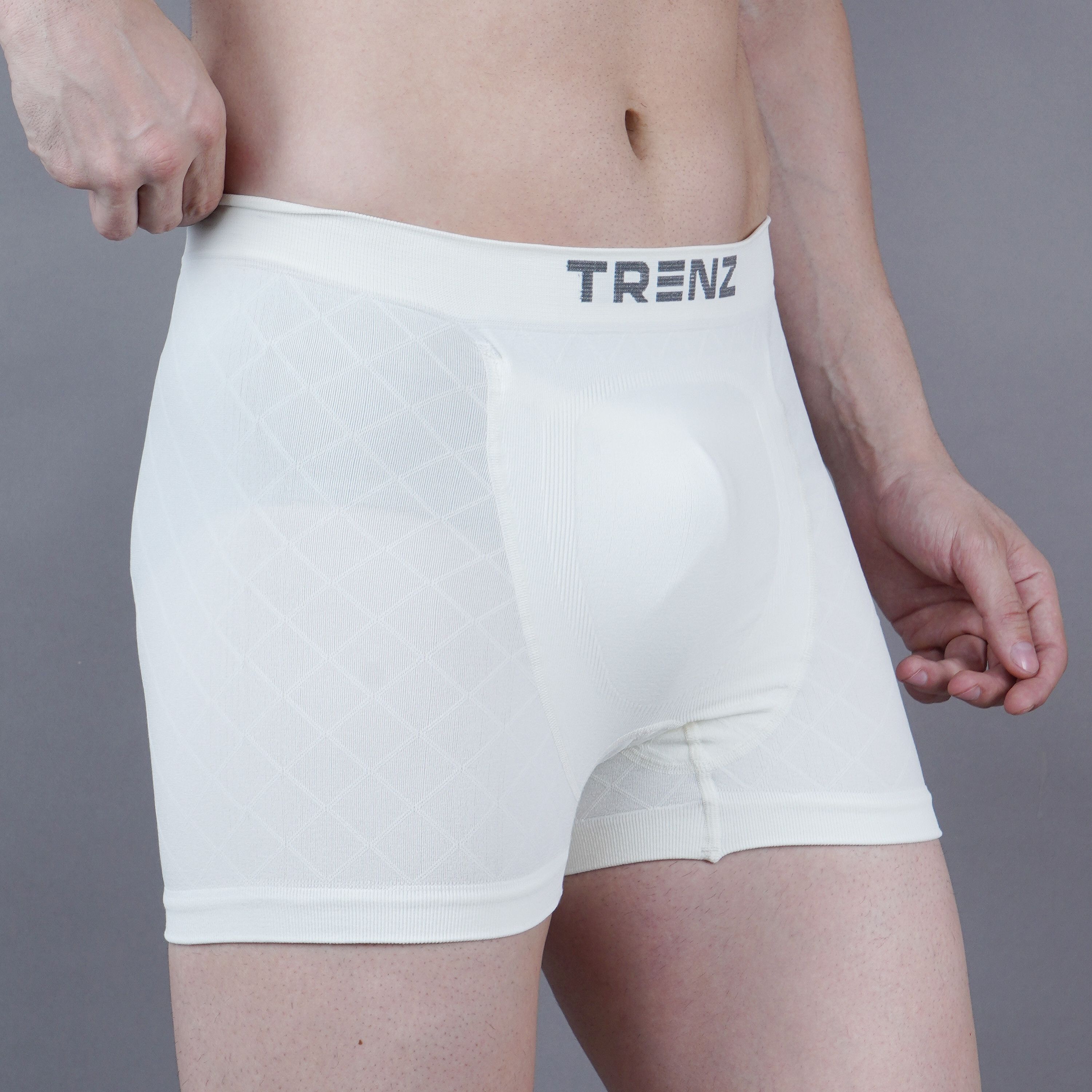 trenz Solid Men White Tights-picture-23