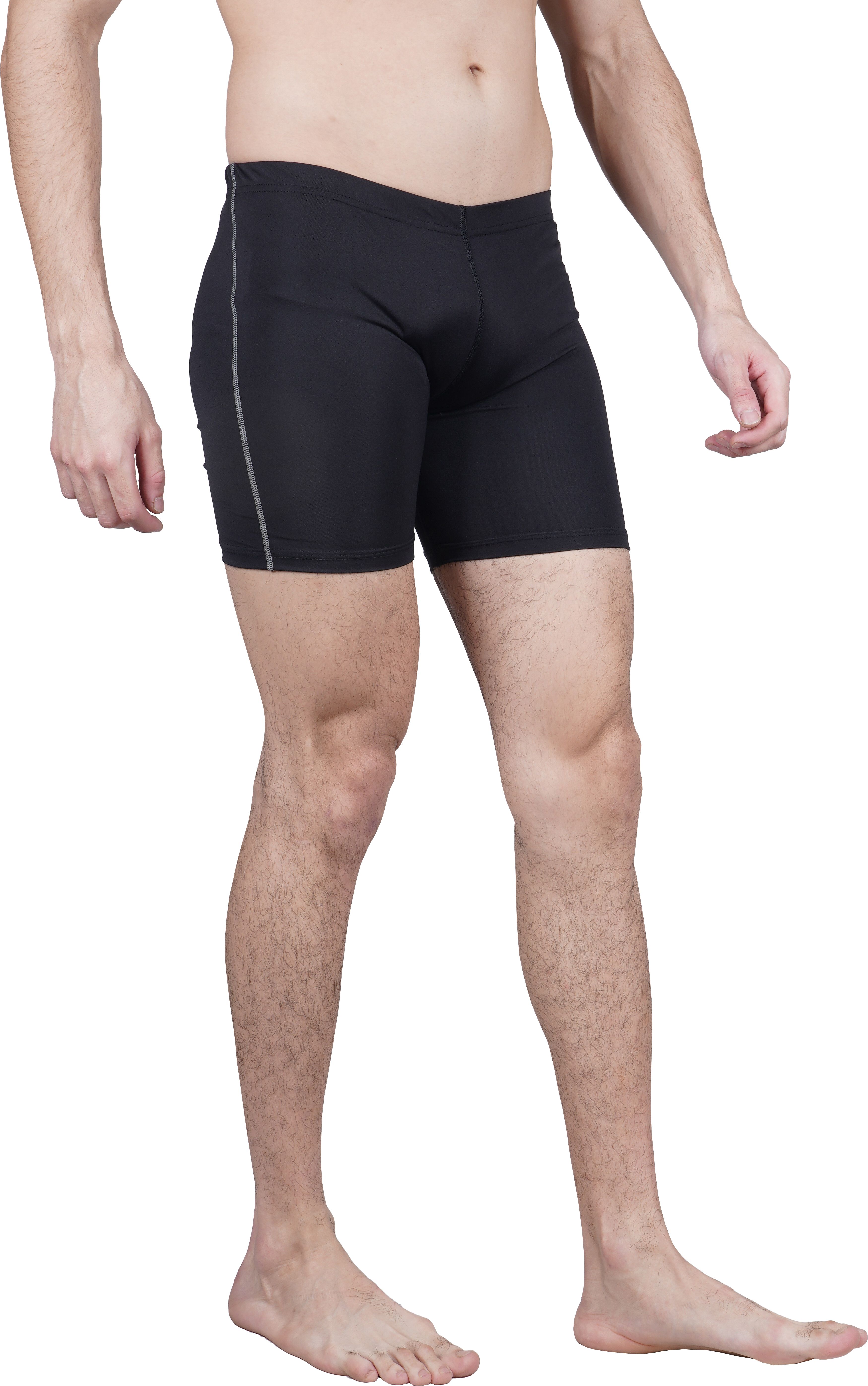 ninq Solid Men Black Tights-picture-24