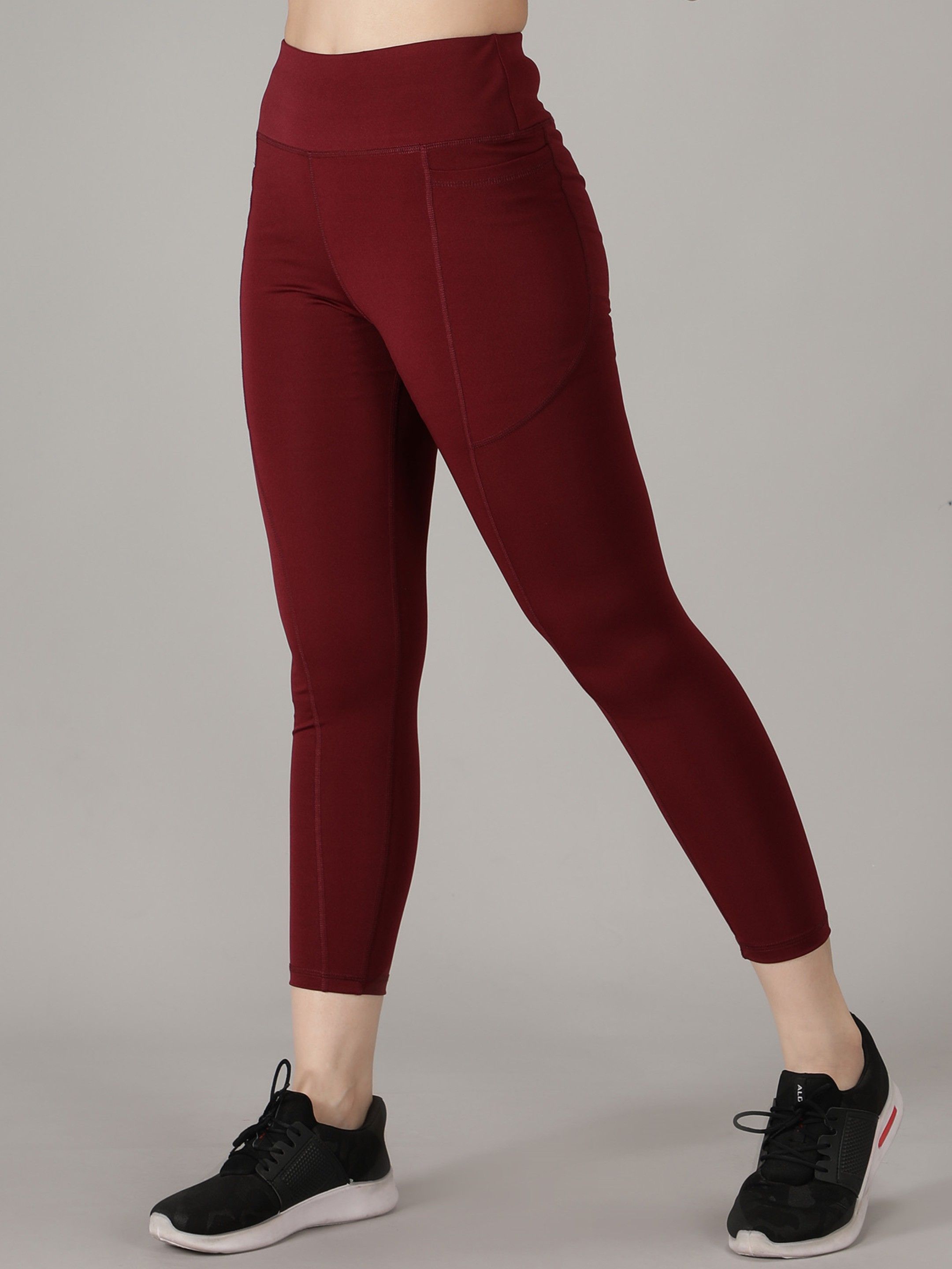 madact Women Solid Maroon Track Pants-picture-10