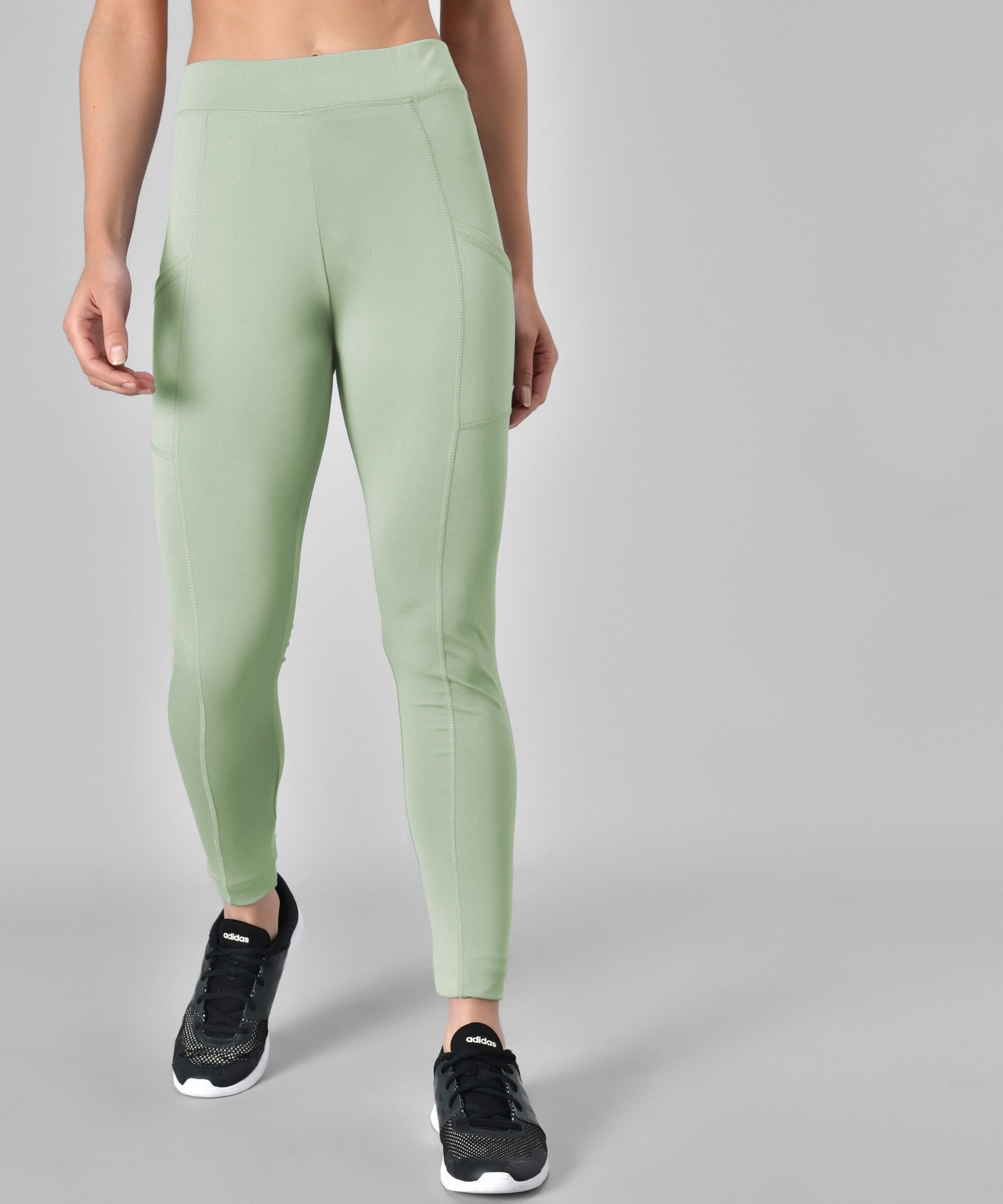 fairiano Solid Women Light Green Tights-picture-17