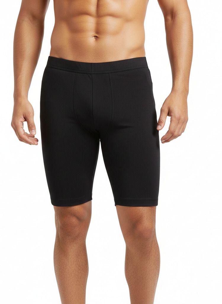 synu Solid Men Black Tights-picture-43