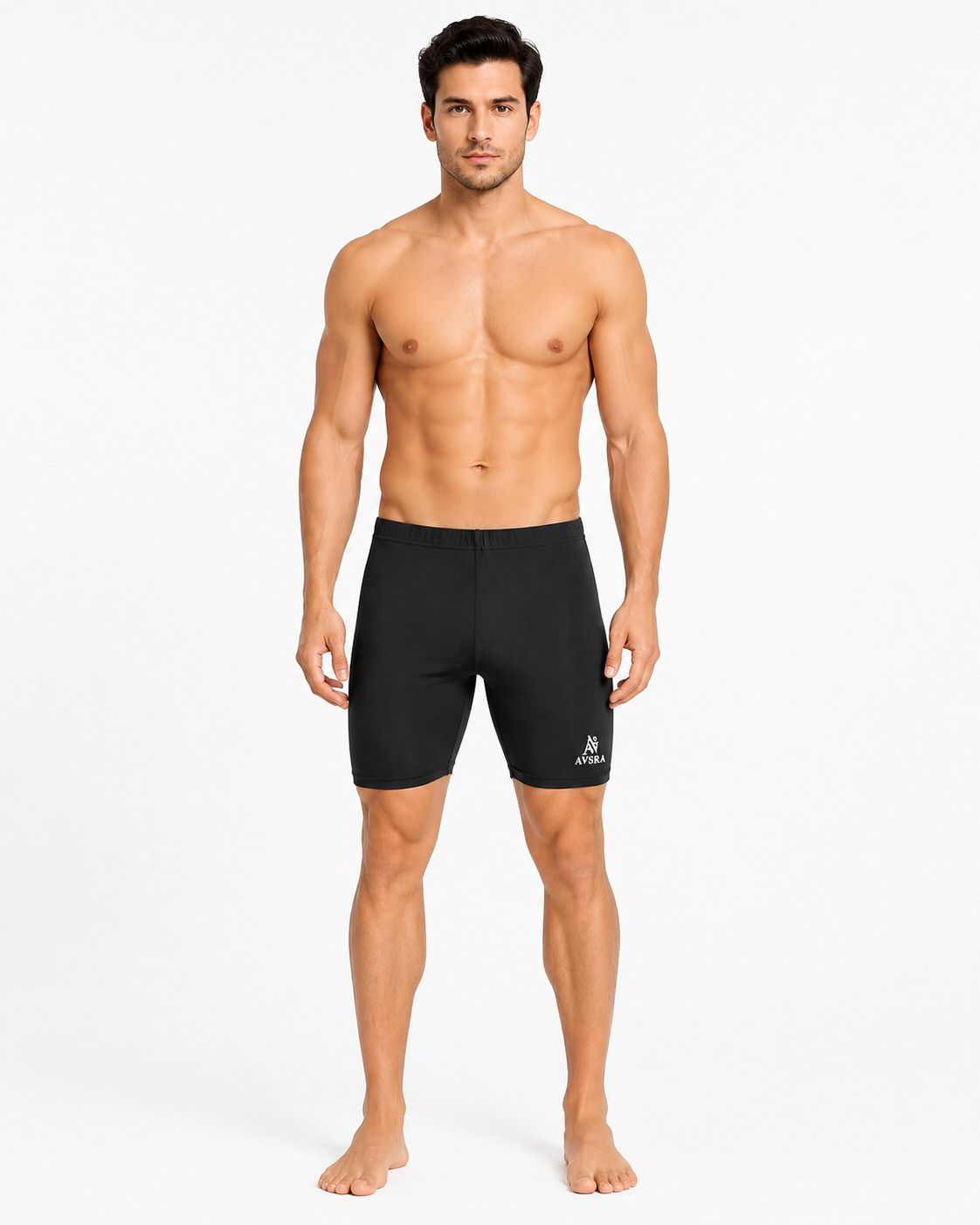 avsra Solid Men Black Tights-picture-24