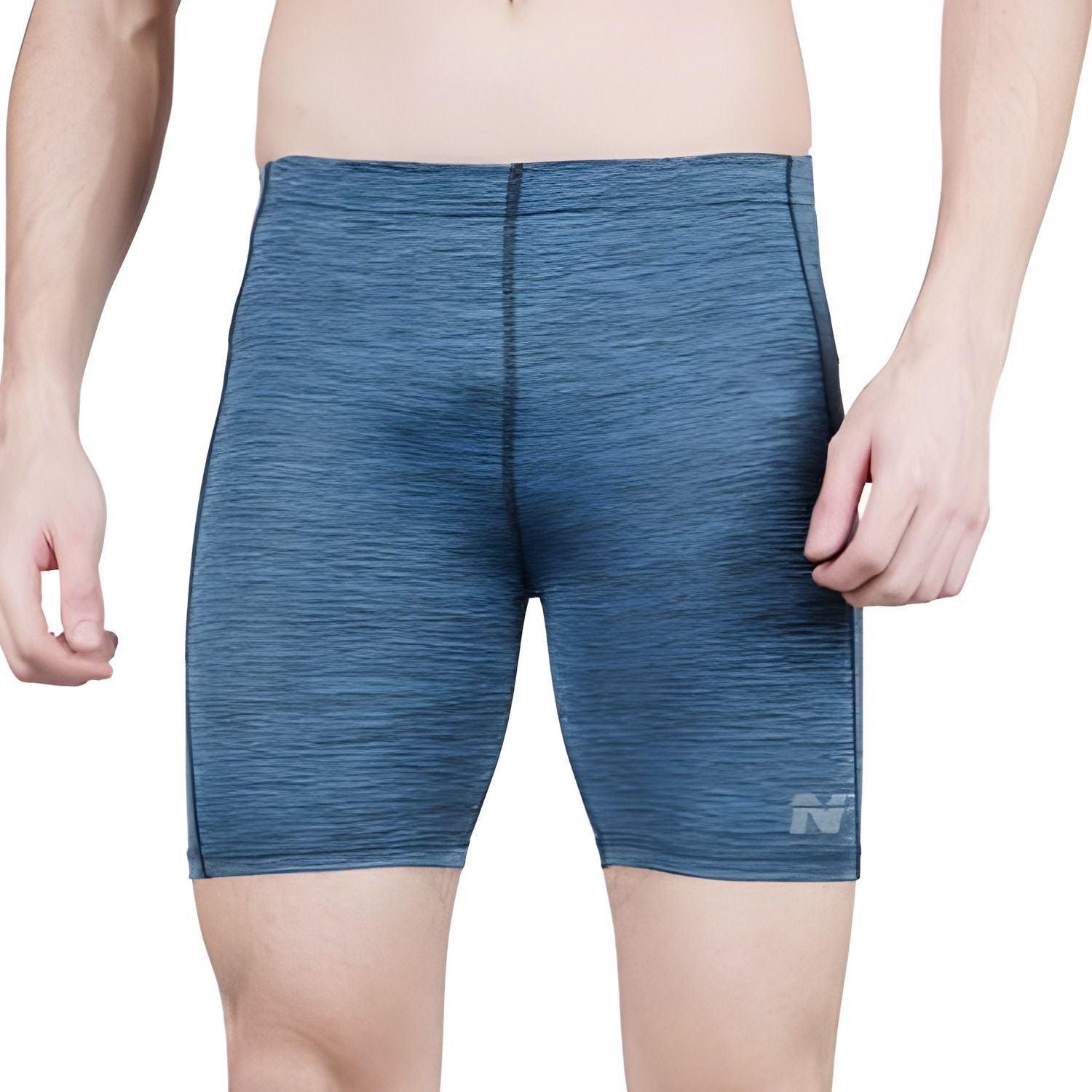 ninq Solid Men Blue Tights-picture-14
