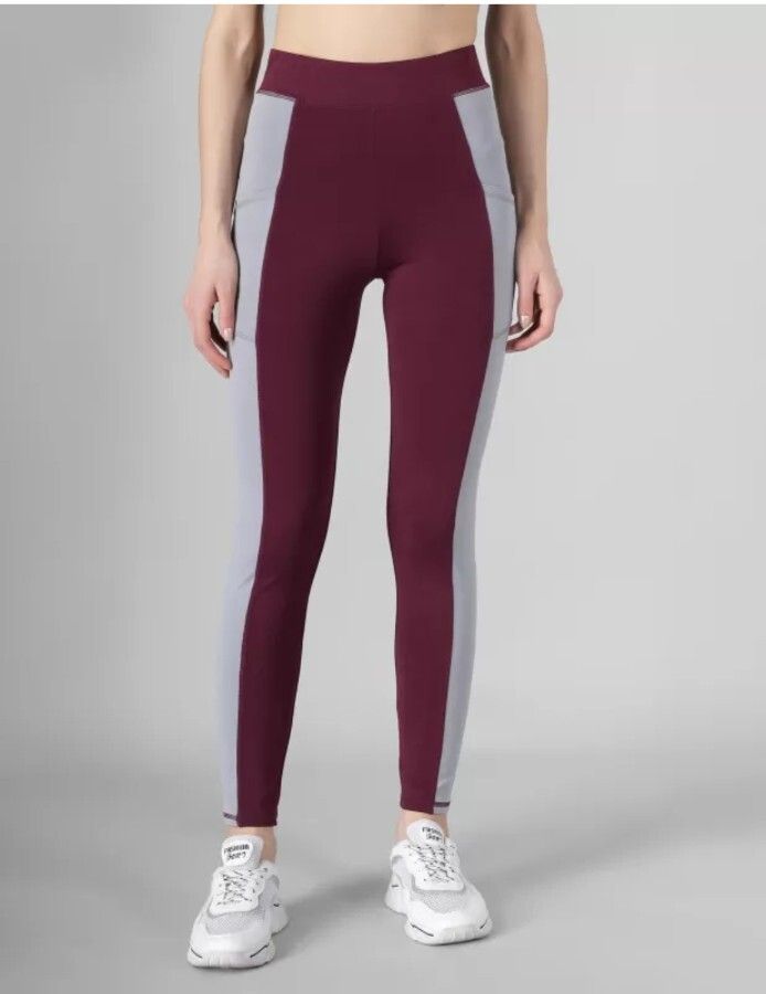 Color Block Women Brown Tights-image-37
