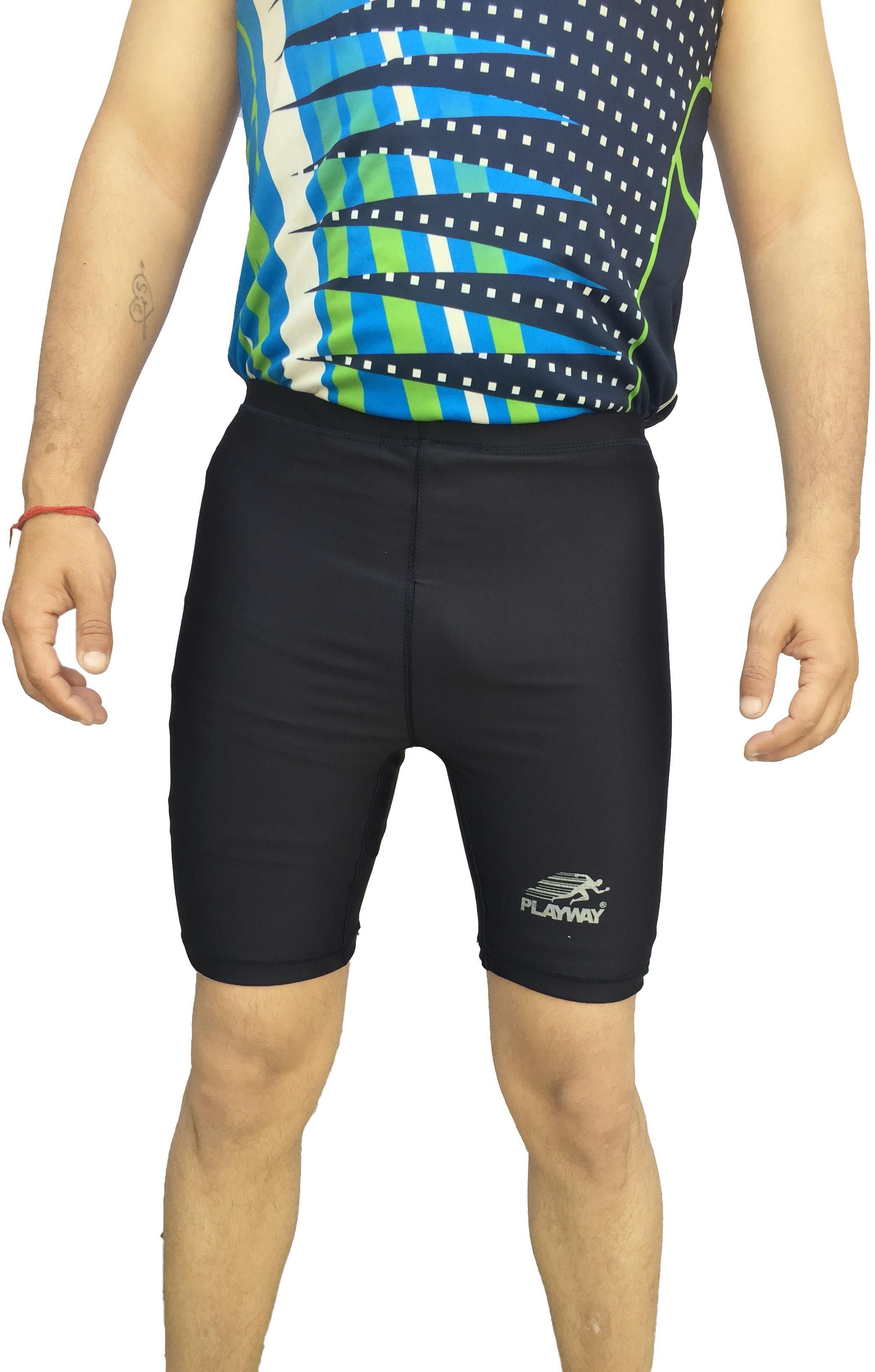 playway Solid Men Light Blue Tights-picture-19