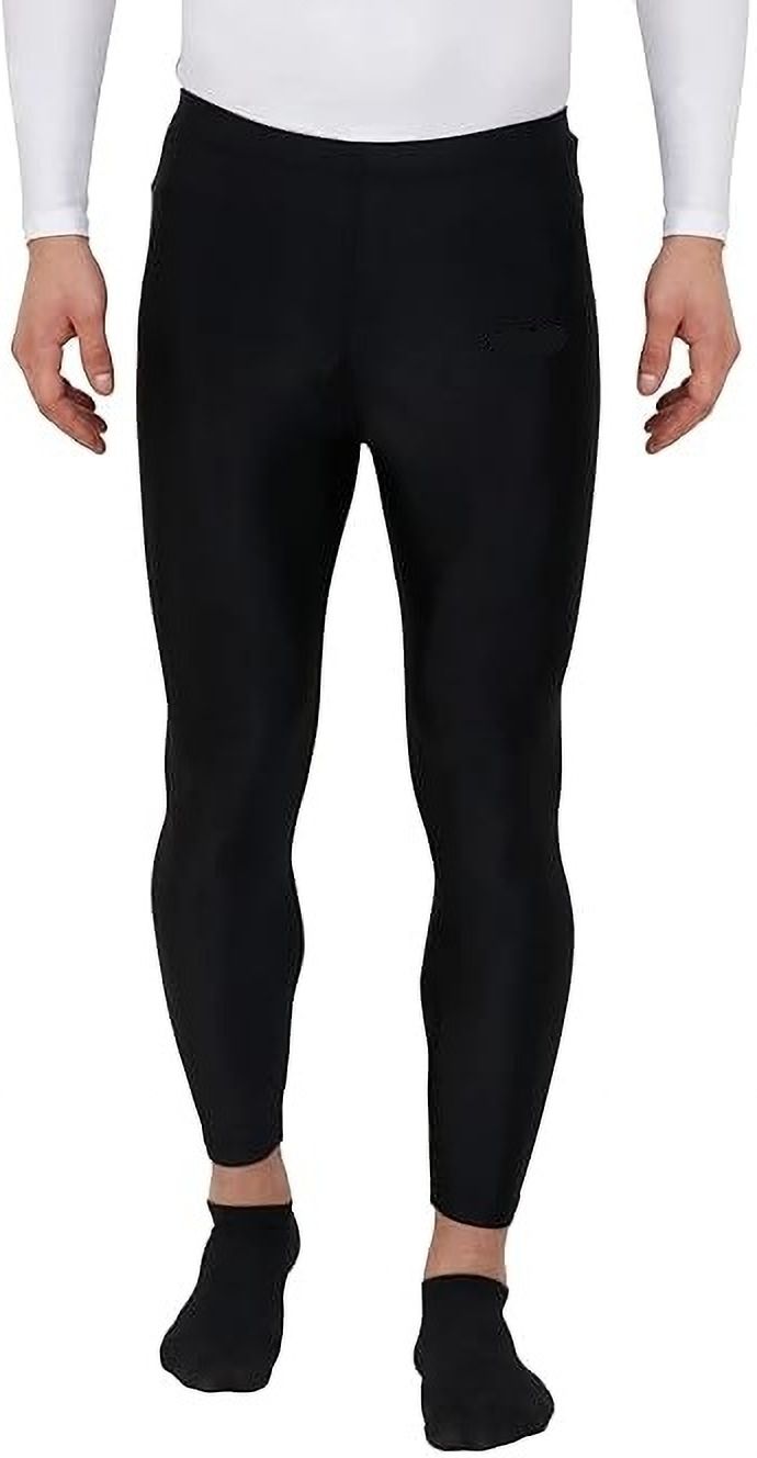 never quit Solid Men Black Tights-picture-23