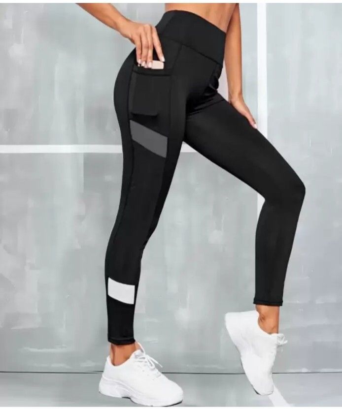 Solid Women Black Tights