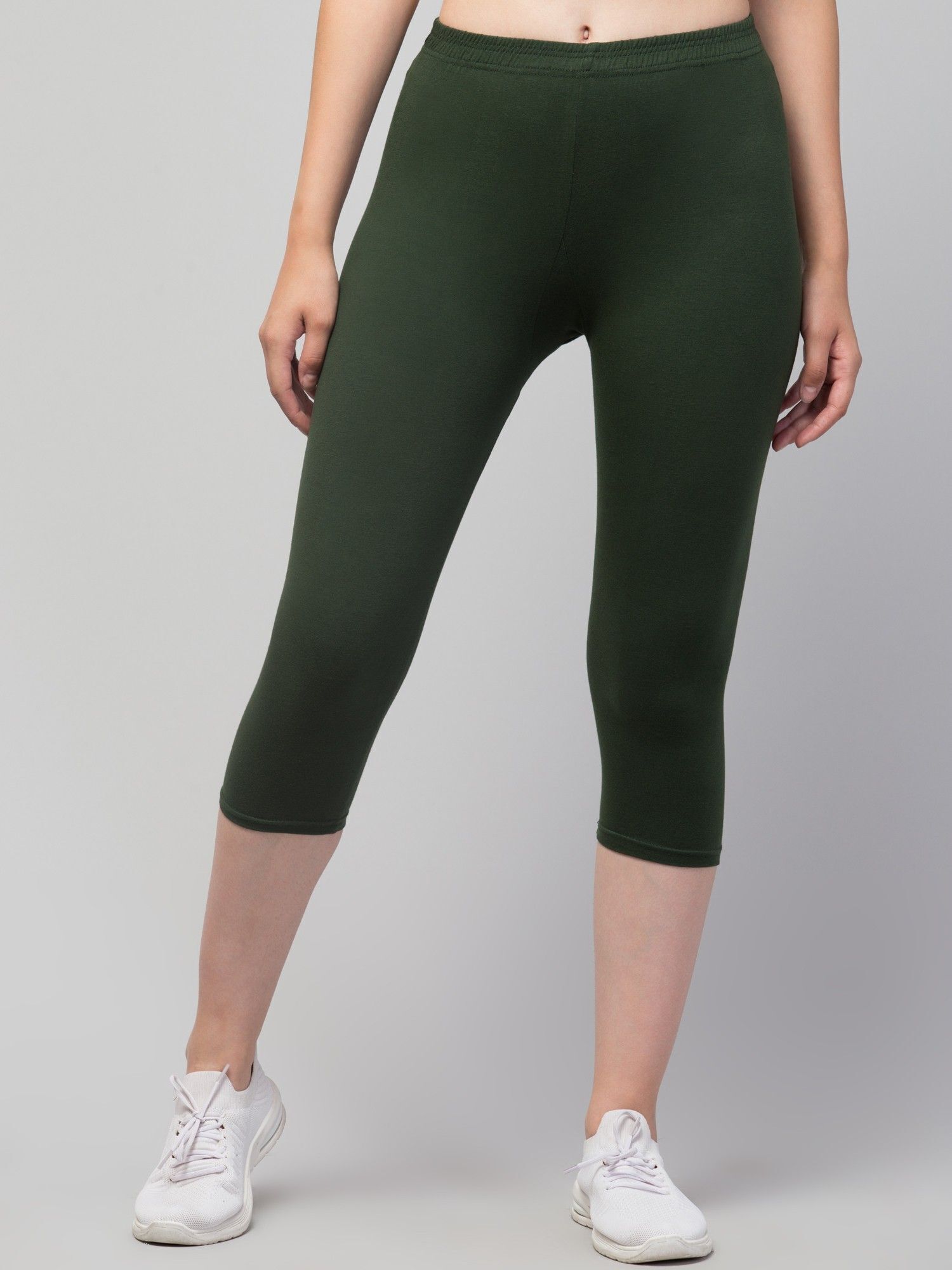 vishwakarma trends Solid Women Green Tights-picture-19