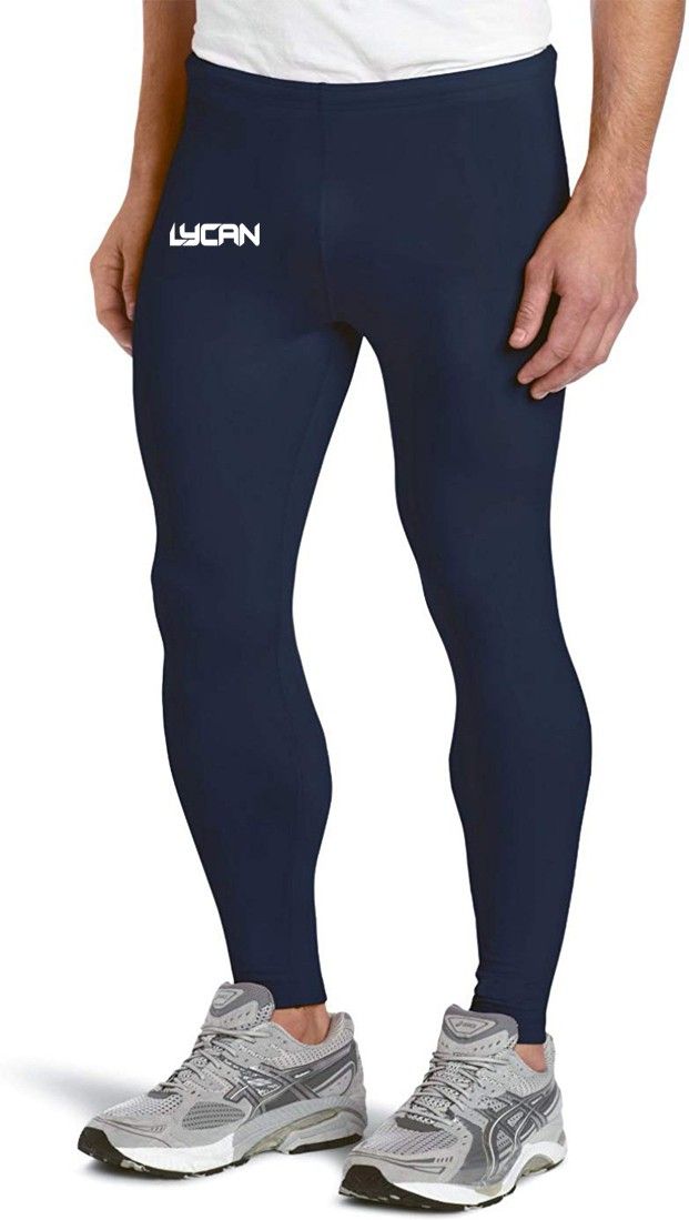 Solid Men Blue Tights