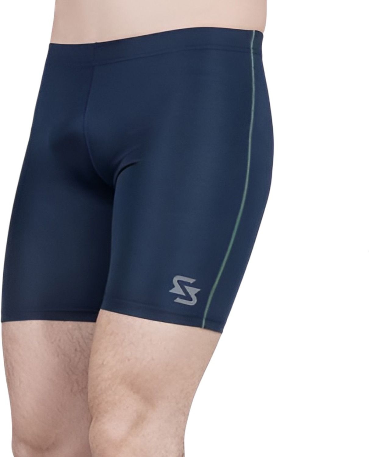 sportinger Solid Men Blue Tights-picture-28