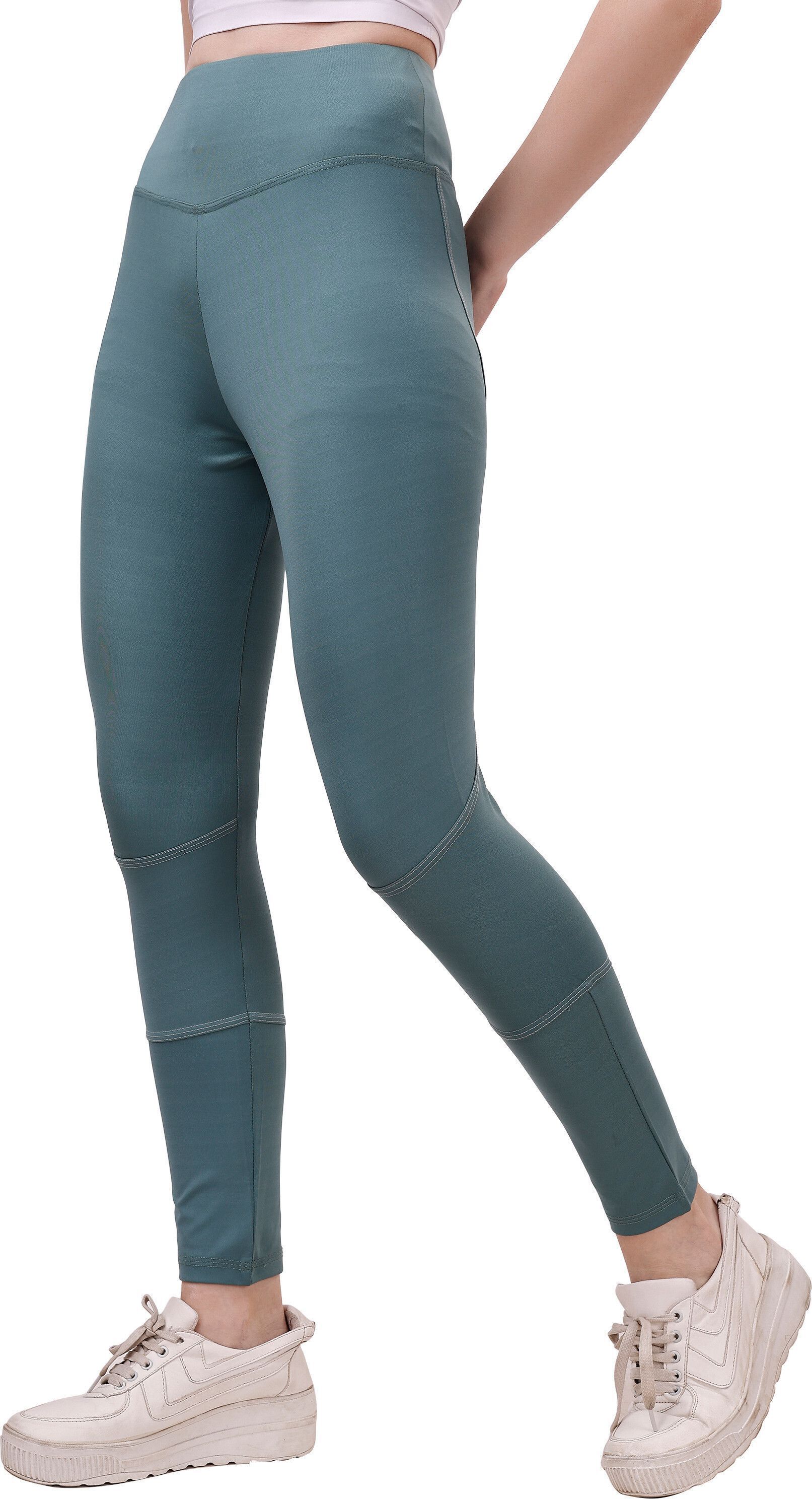 mehrang Solid Women Light Green Tights-picture-15