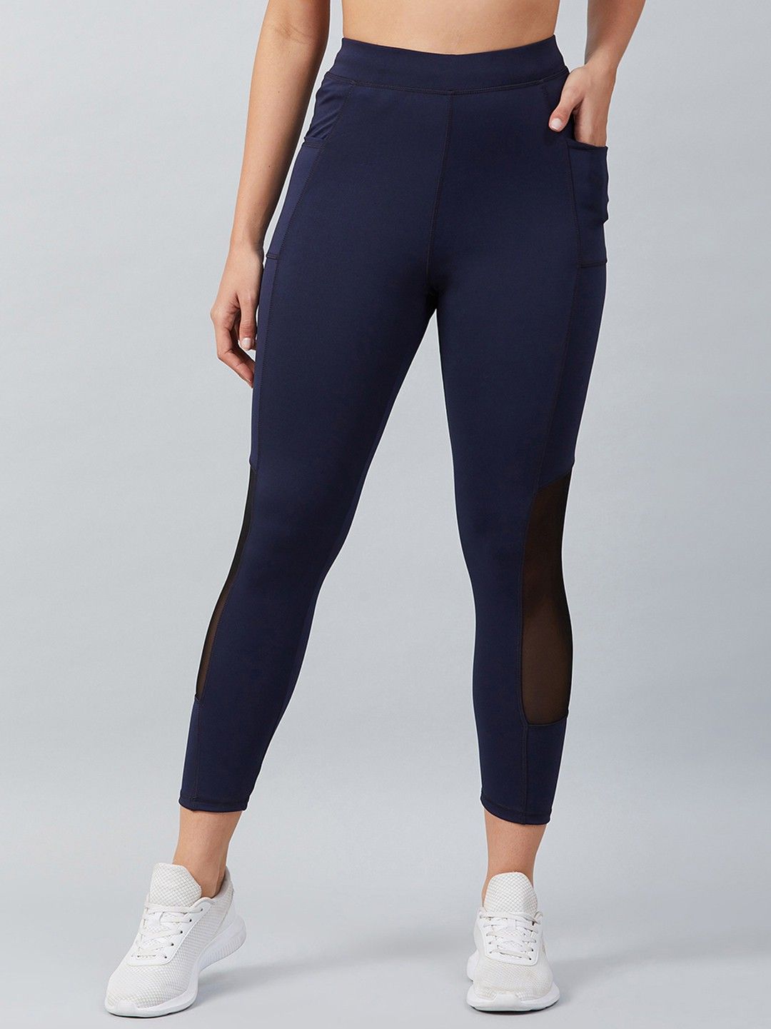 blinkin Solid Women Blue Tights-picture-24