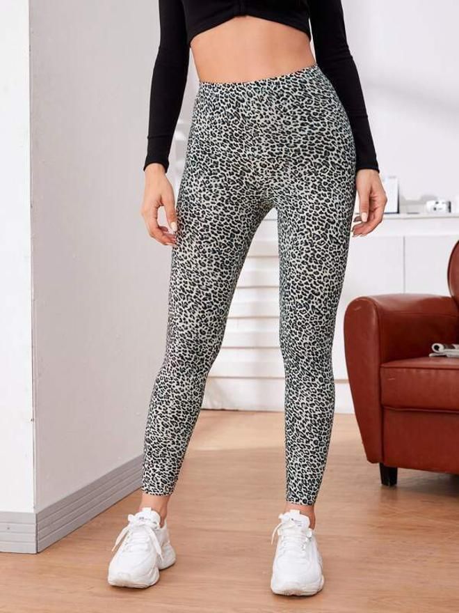 Animal Print Women Black Tights-image-47